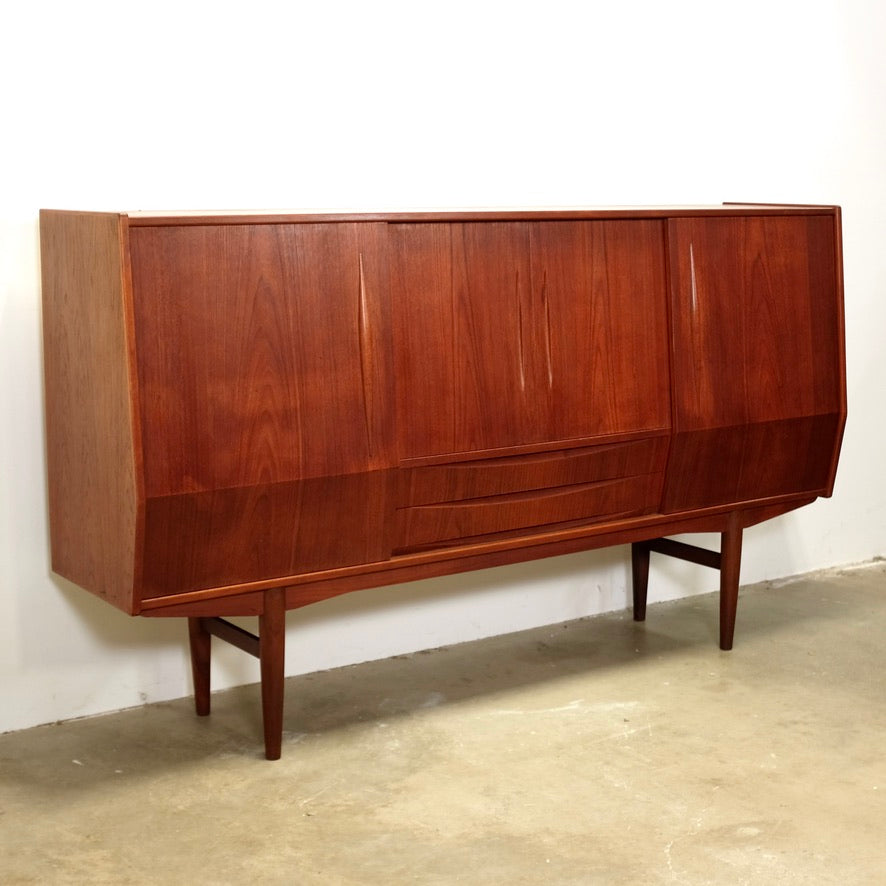 Danish Teak Highboard Designed by E.W. Bach - #A1906