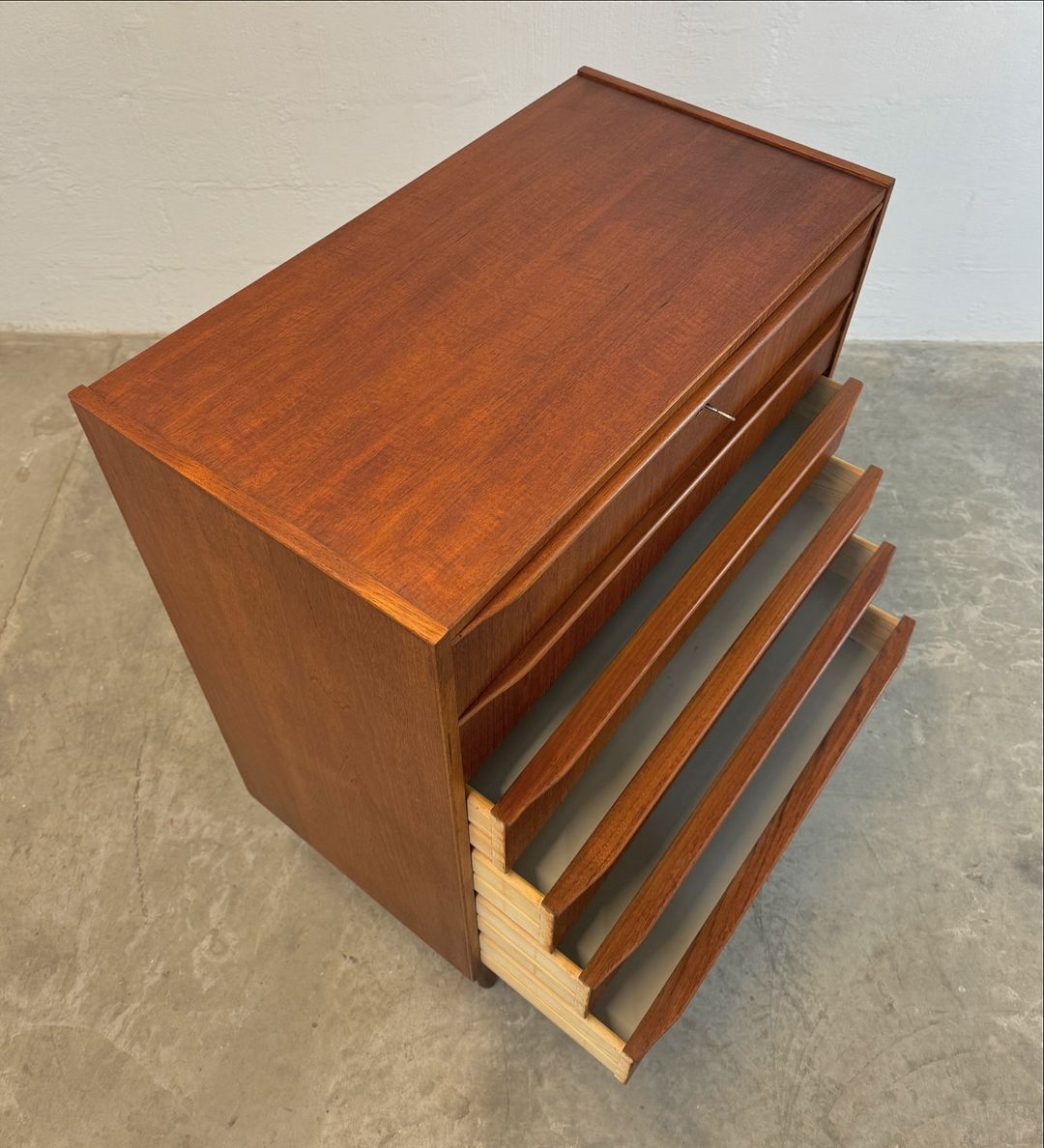 Danish Teak Six Drawer Dresser - #A1684