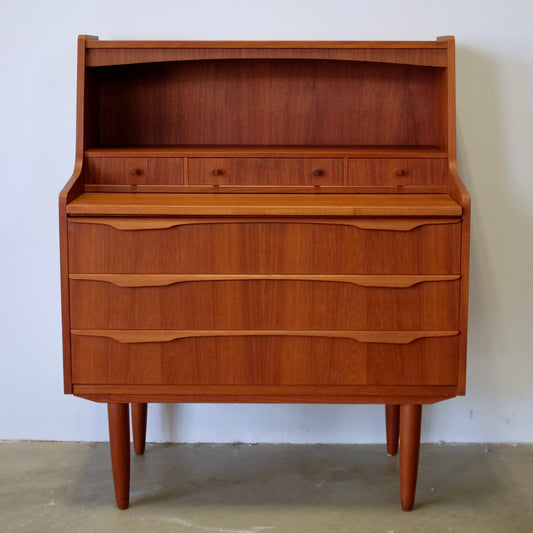 Danish Teak Secretary Desk - #A2255