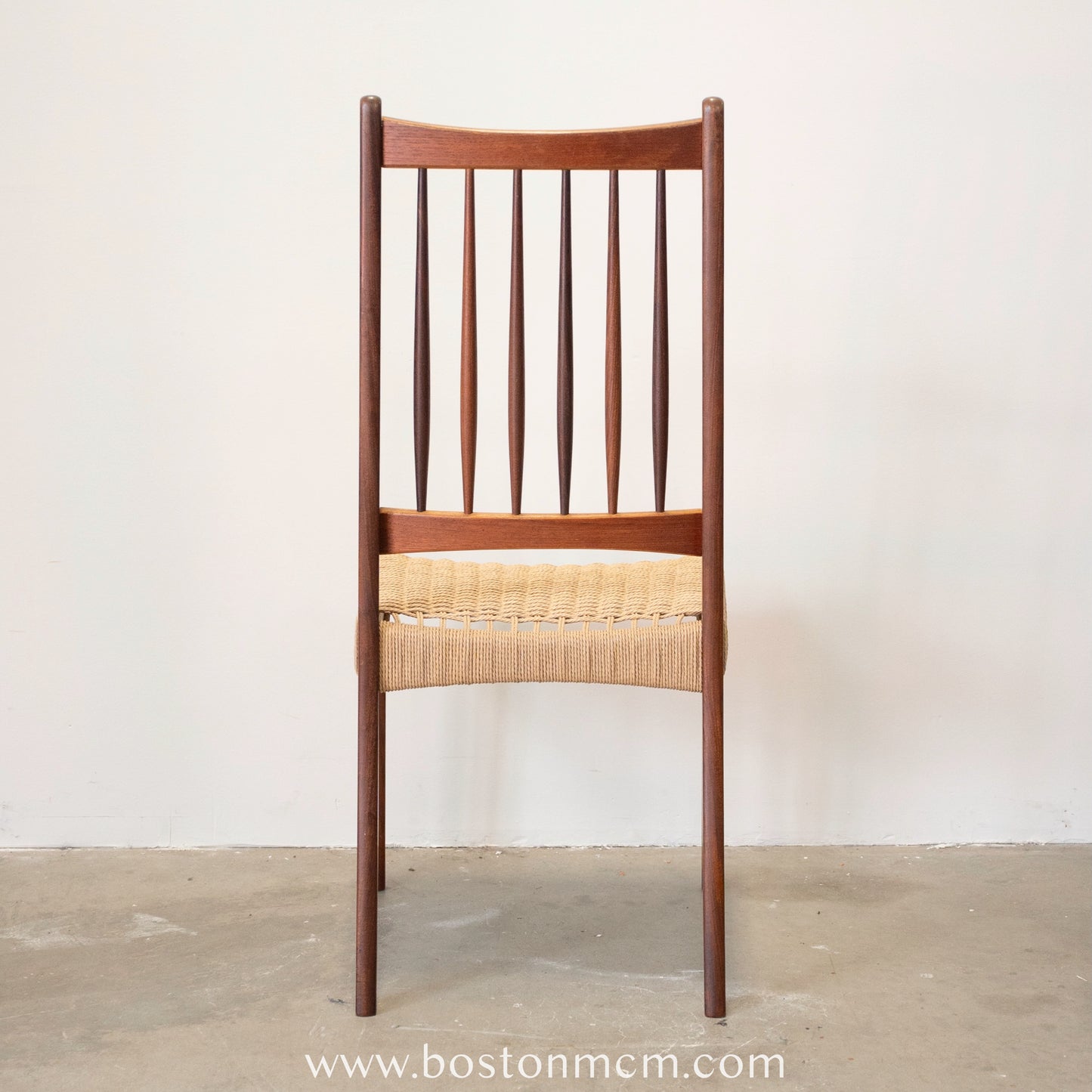 Mogens Kold Set of 4 Danish Teak Dining Chairs with Newly Woven Danish Cord Seats - #A50