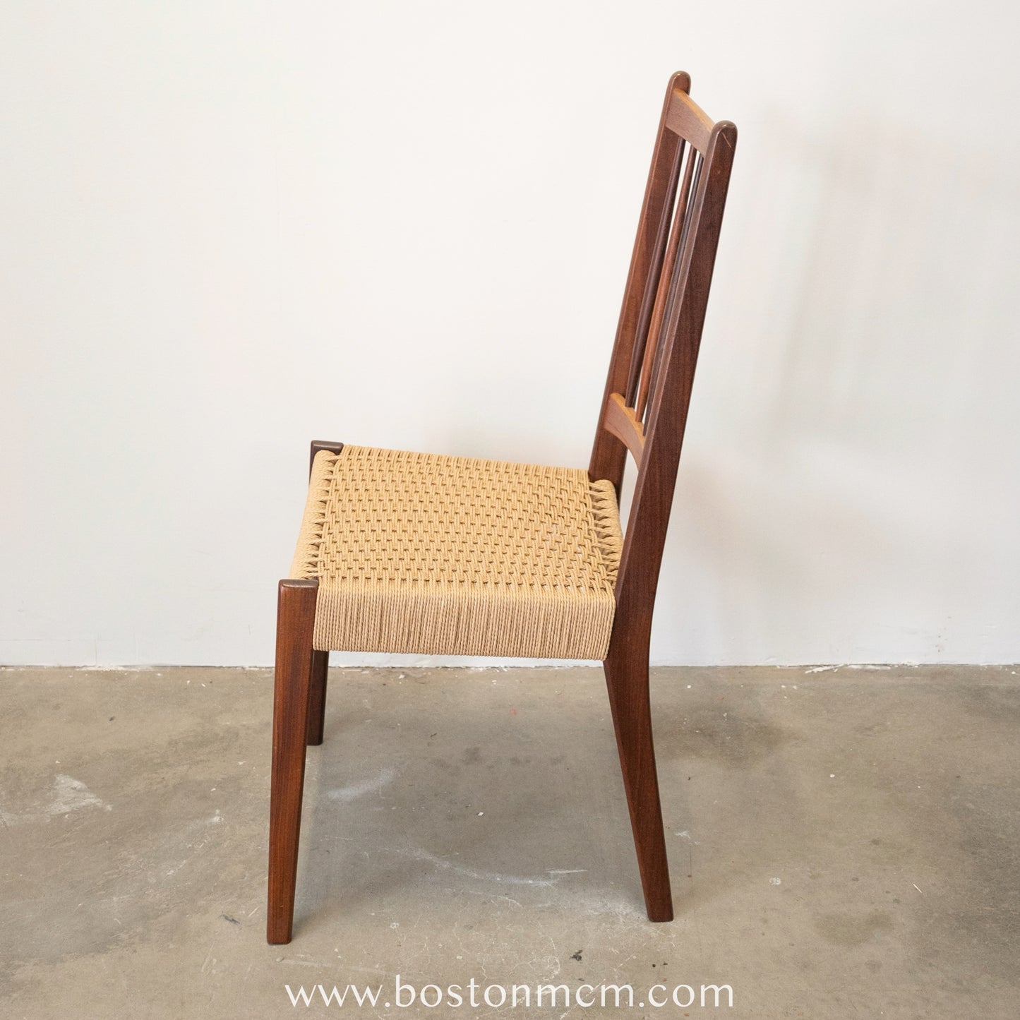 Mogens Kold Set of 4 Danish Teak Dining Chairs with Newly Woven Danish Cord Seats - #A50