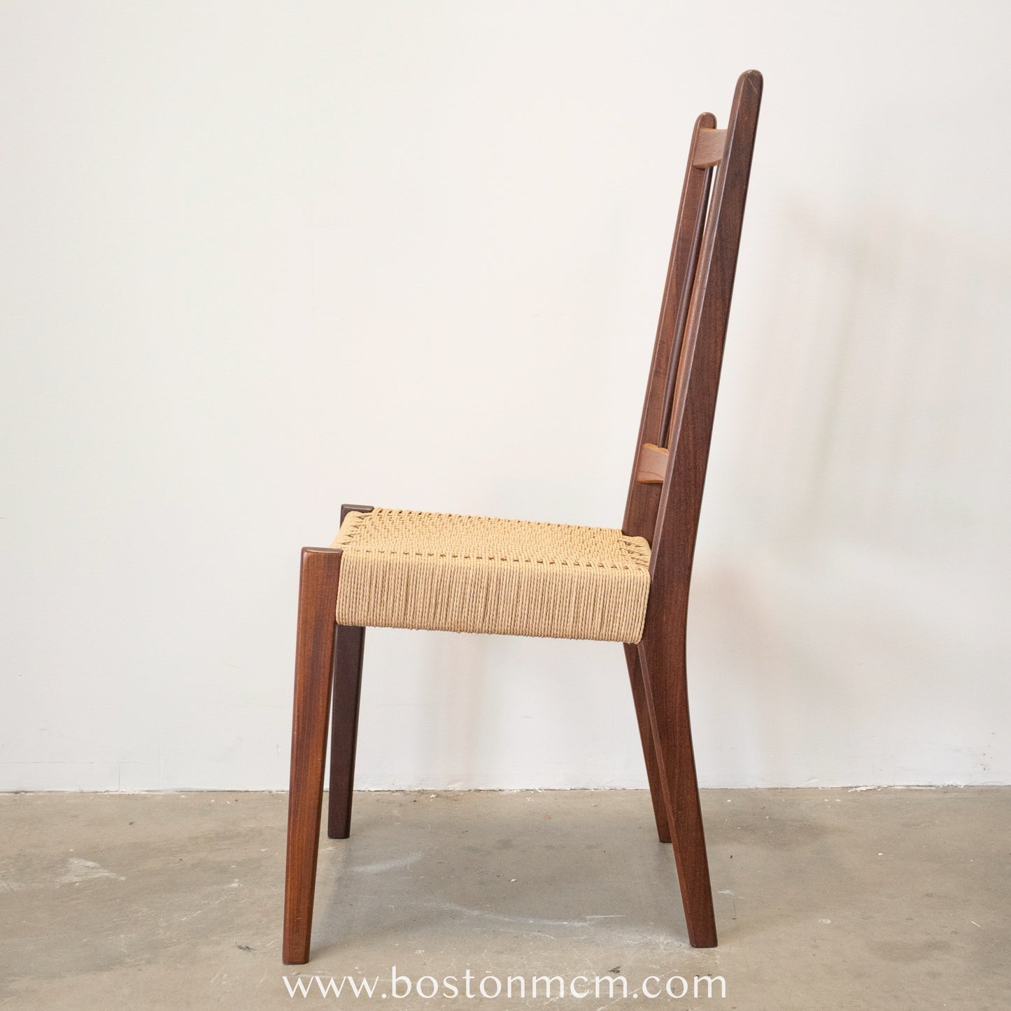 Mogens Kold Set of 4 Danish Teak Dining Chairs with Newly Woven Danish Cord Seats - #A50