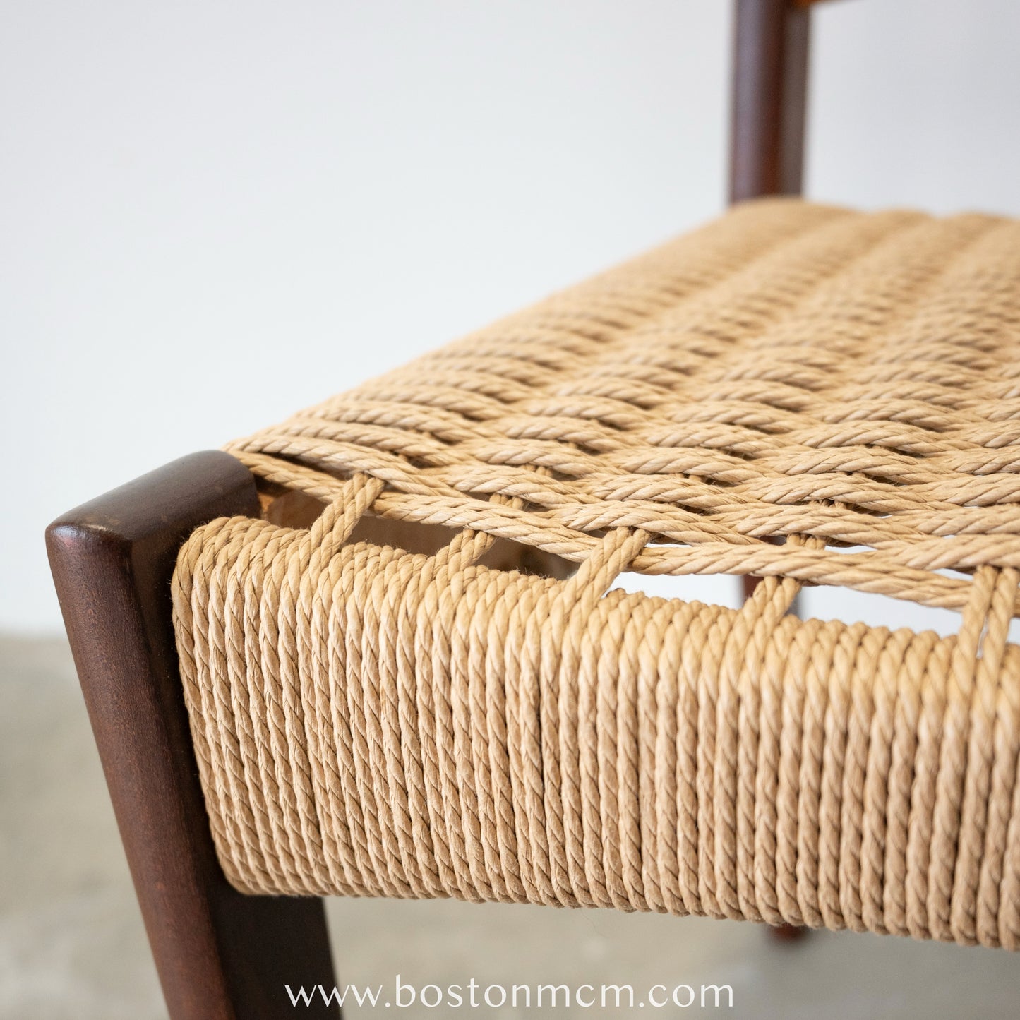 Mogens Kold Set of 4 Danish Teak Dining Chairs with Newly Woven Danish Cord Seats - #A50