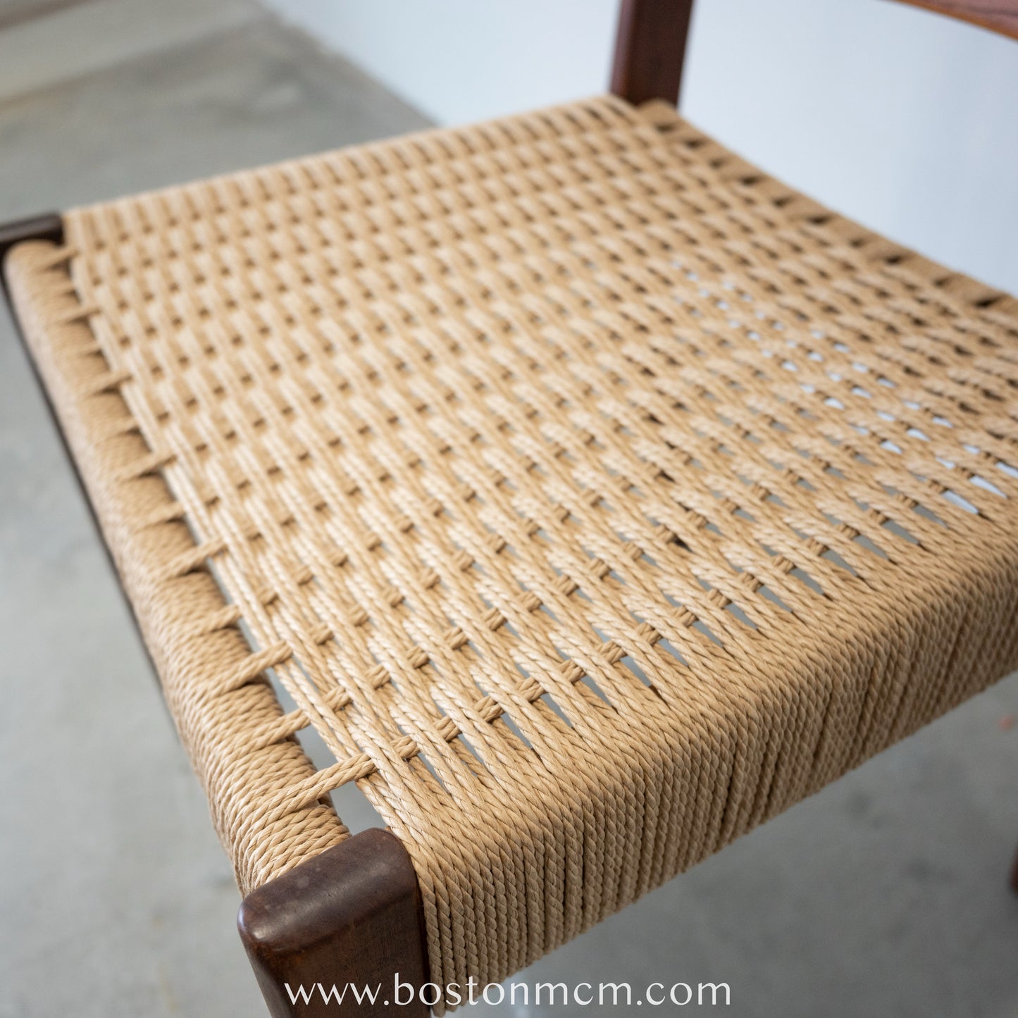 Mogens Kold Set of 4 Danish Teak Dining Chairs with Newly Woven Danish Cord Seats - #A50
