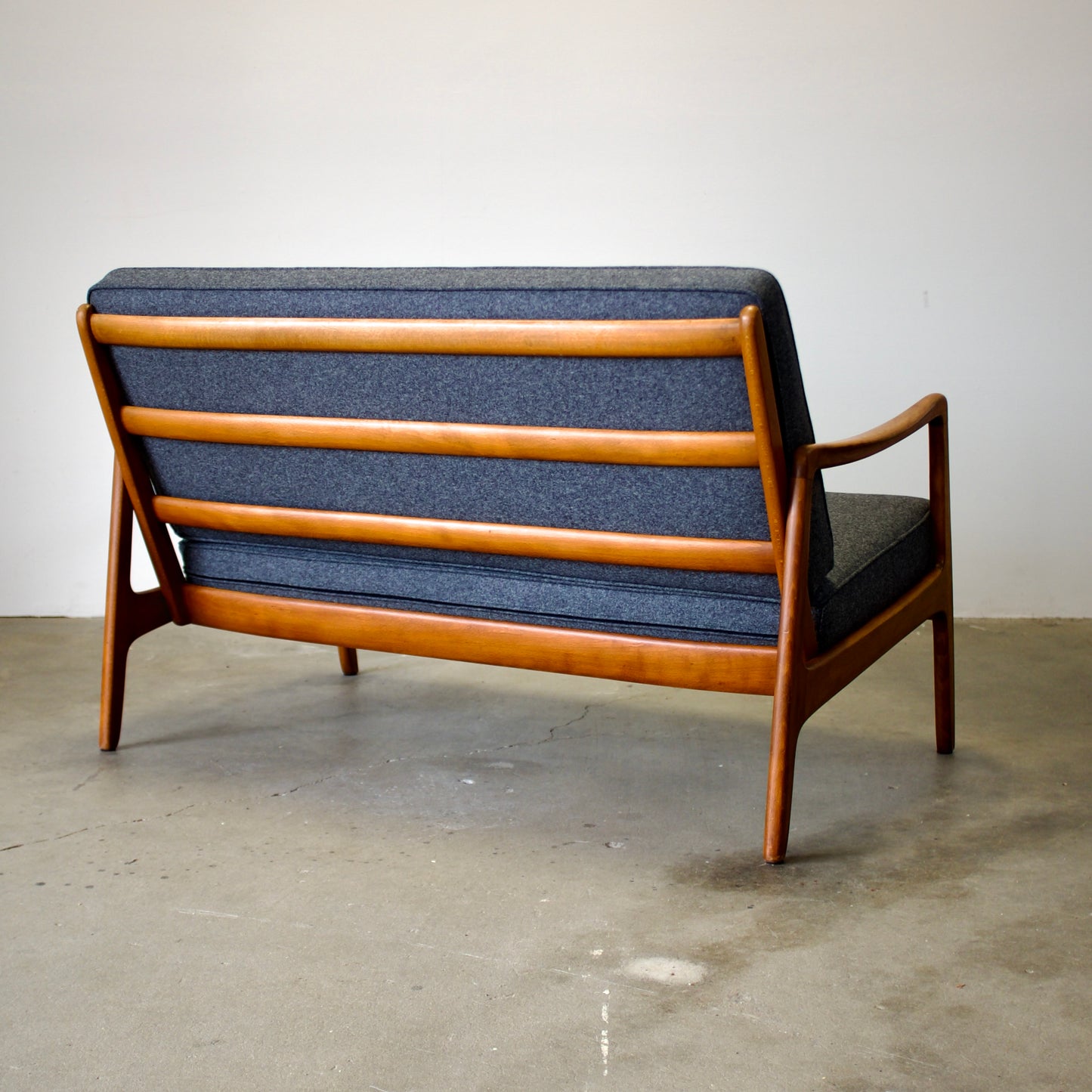 France & Daverkosen Model fd109/2 Beech Loveseat Designed by Ole Wanscher - #A1803