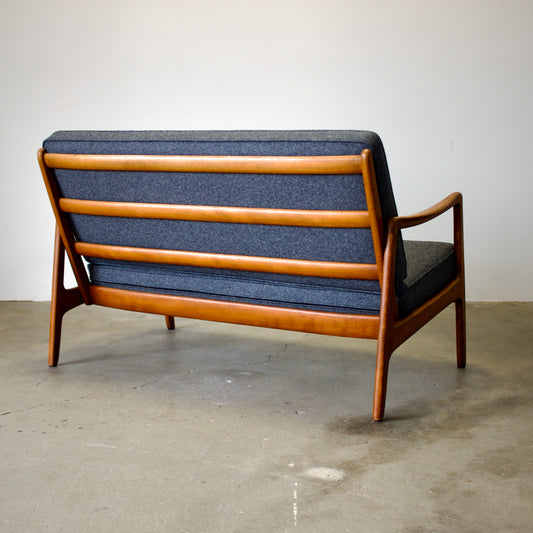 France & Daverkosen Model fd109/2 Beech Loveseat Designed by Ole Wanscher - #A1803
