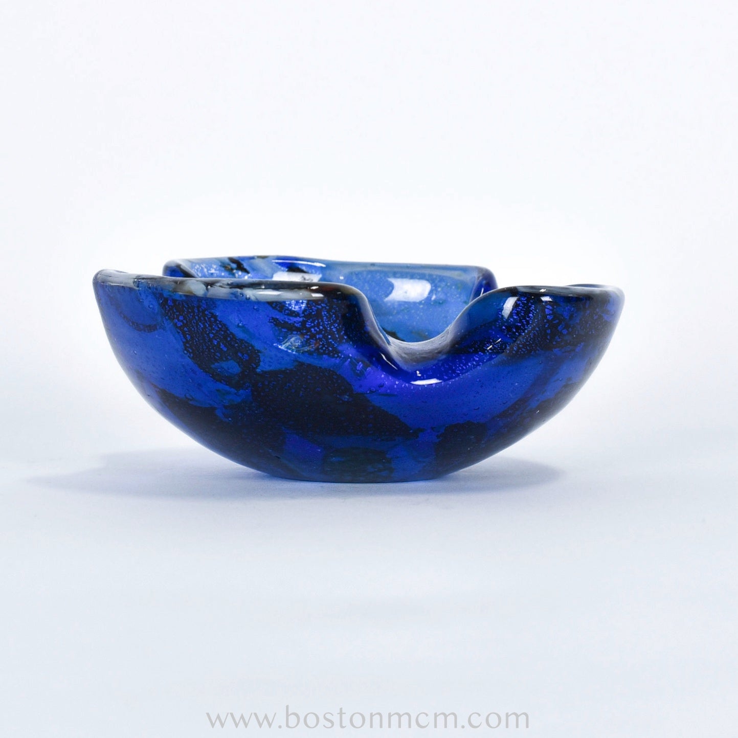 Italian Murano Art Glass Blue Bowl / Ash Tray - #40