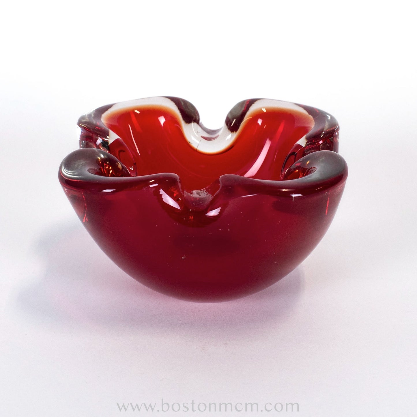 Italian Murano Art Glass Red Bowl / Ashtray - #51