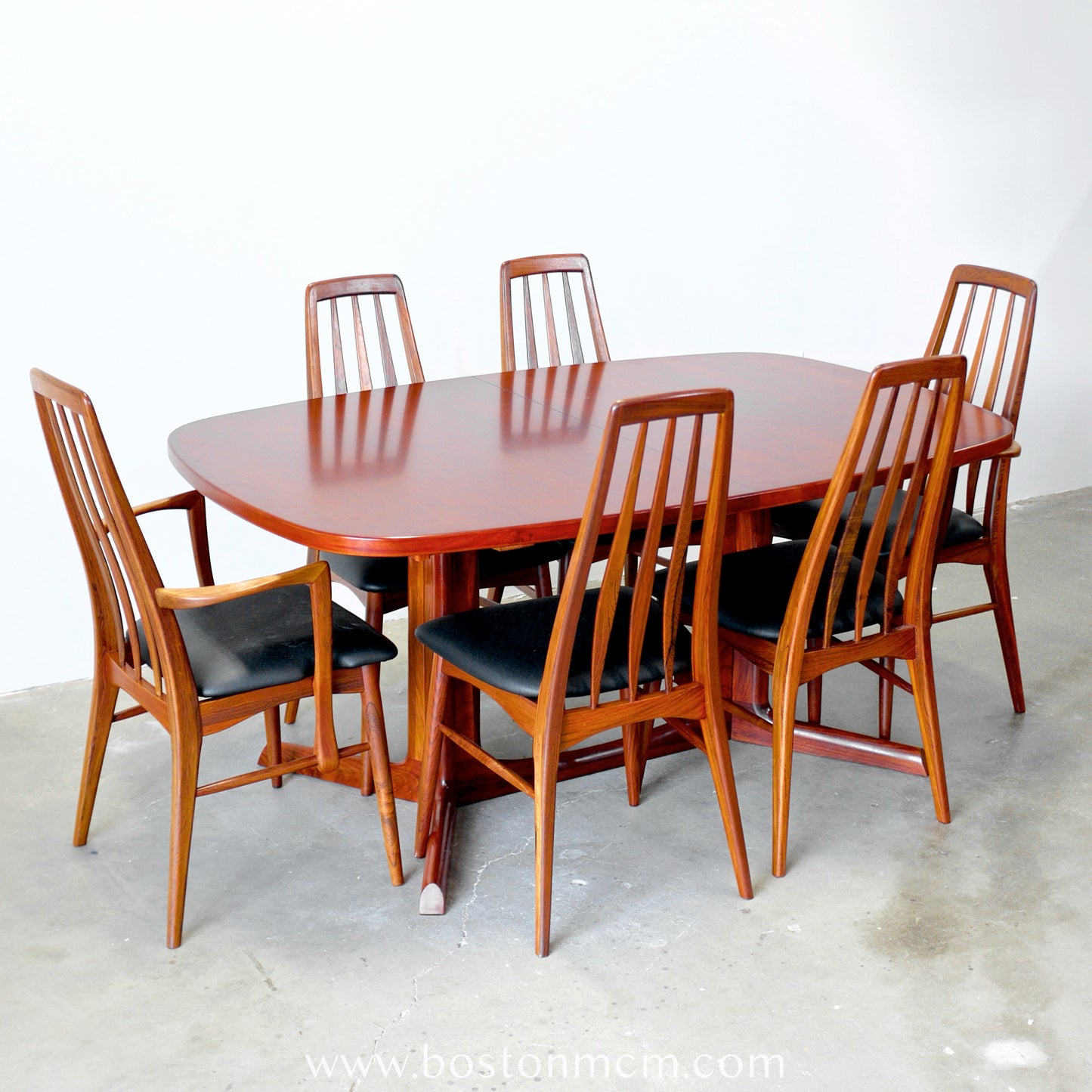 Koefoeds Hornslet "Eva" Rosewood Dining Chairs - Set of 6