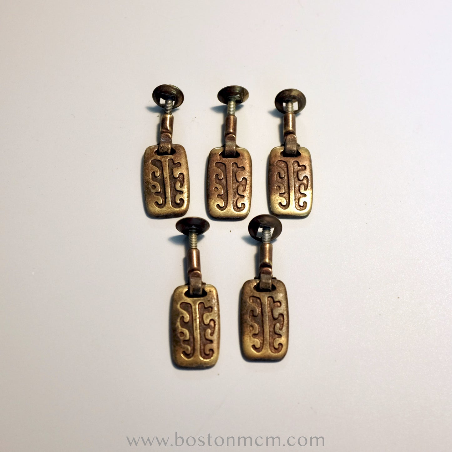 Bassett Furniture "Aztec" Set of Five Hanging Knobs - #A105