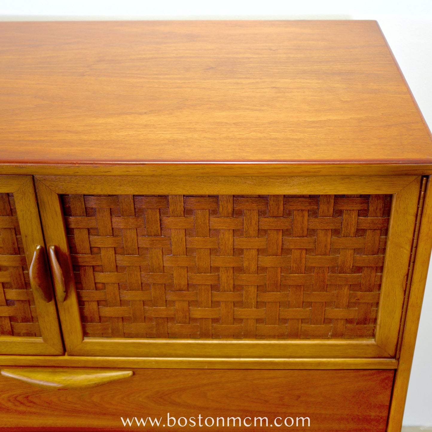 Lane "Perception" Walnut Tall Dresser / Chest - #A1672 - Designed by Warren C. Church