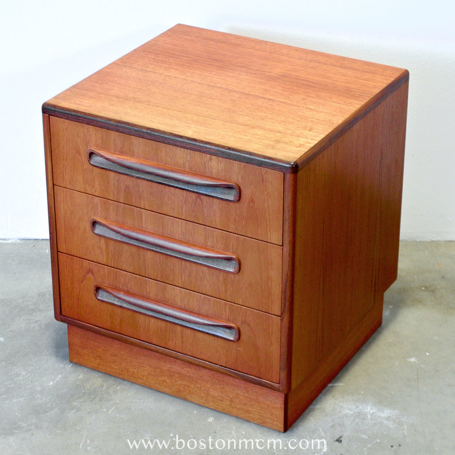 G-Plan "Fresco" Teak 3 Drawer Nightstand - #B15-A