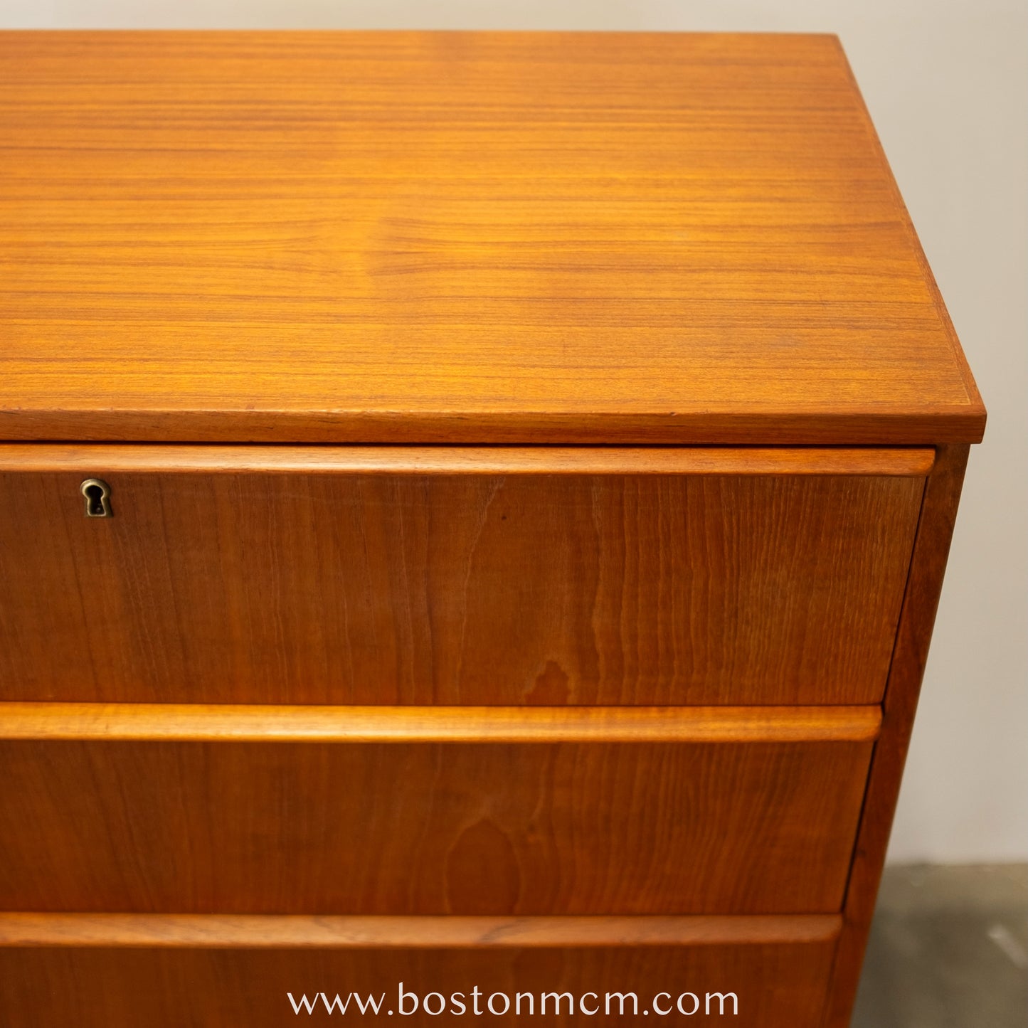 Danish Teak Six Drawer Tall Dresser - #A1514