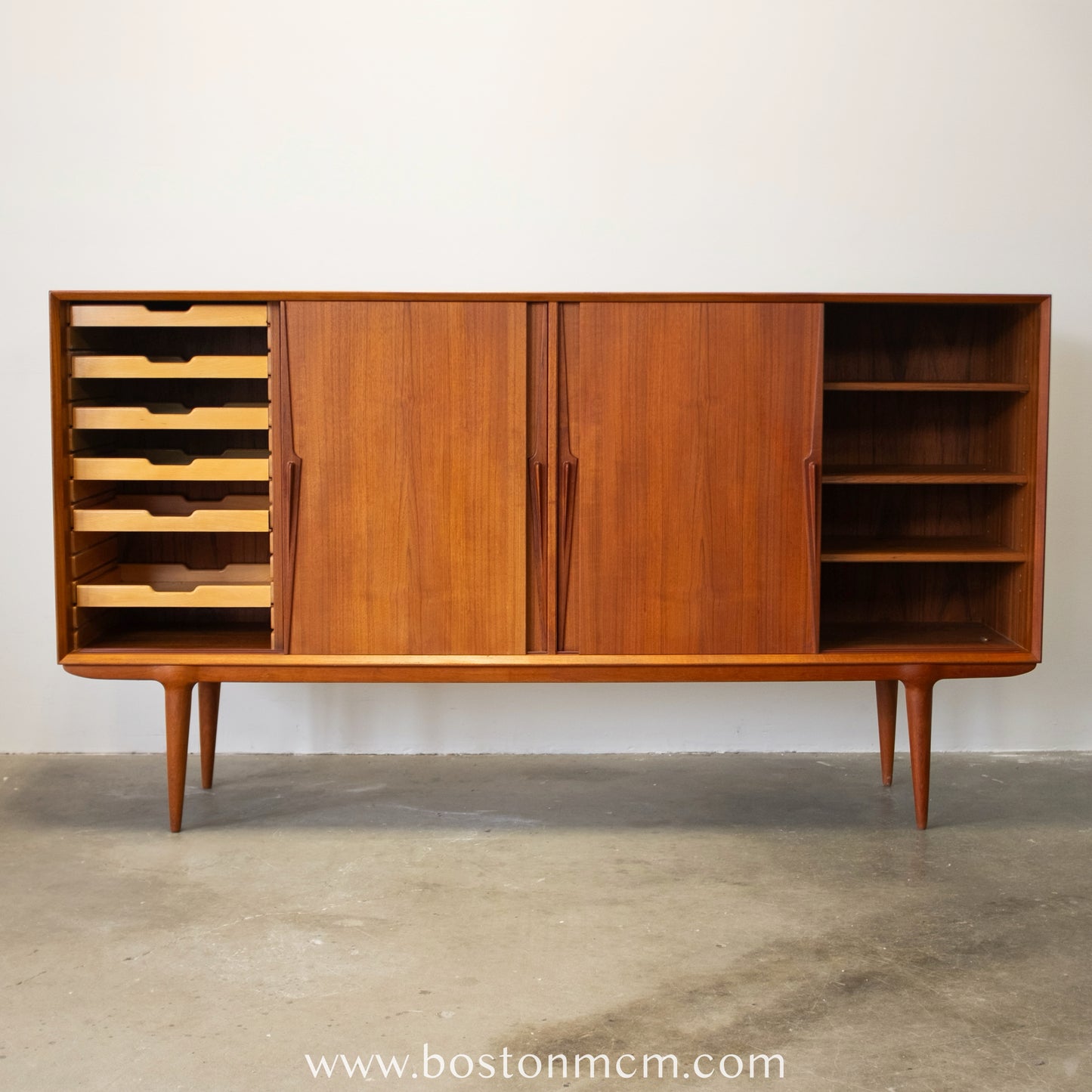 Omann Jun. Møbelfabrik Model 19 Tall Sideboard / Highboard - #A1589 Designed by Gunni Omann
