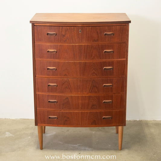 Aggersund Møbelfabrik Six Drawer Danish Teak Tall Dresser - #A1501
