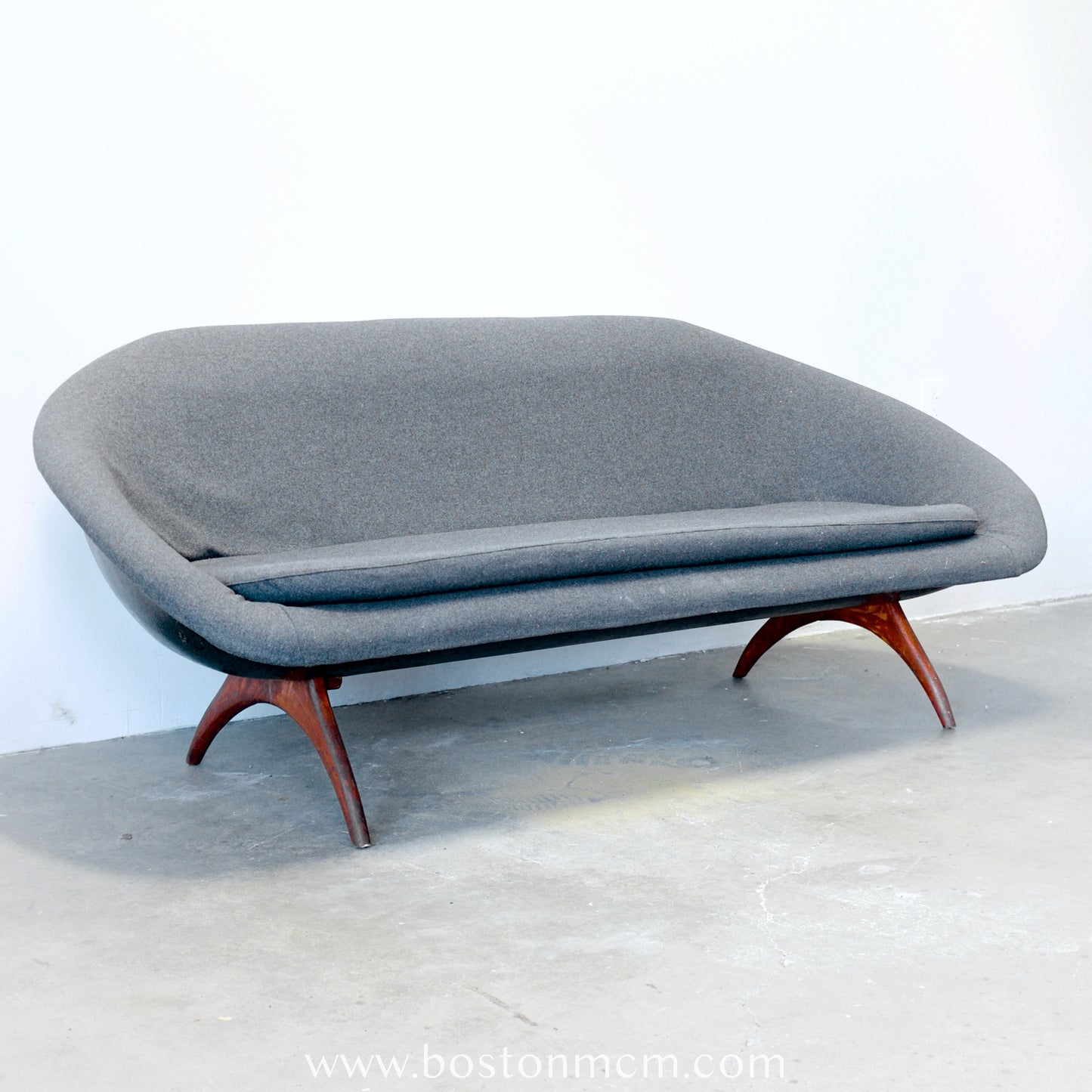 "Angelina" Sofa and Pair of Lounge Chairs by Lurashell - #A1522 - Designed by Walter S. Chereny