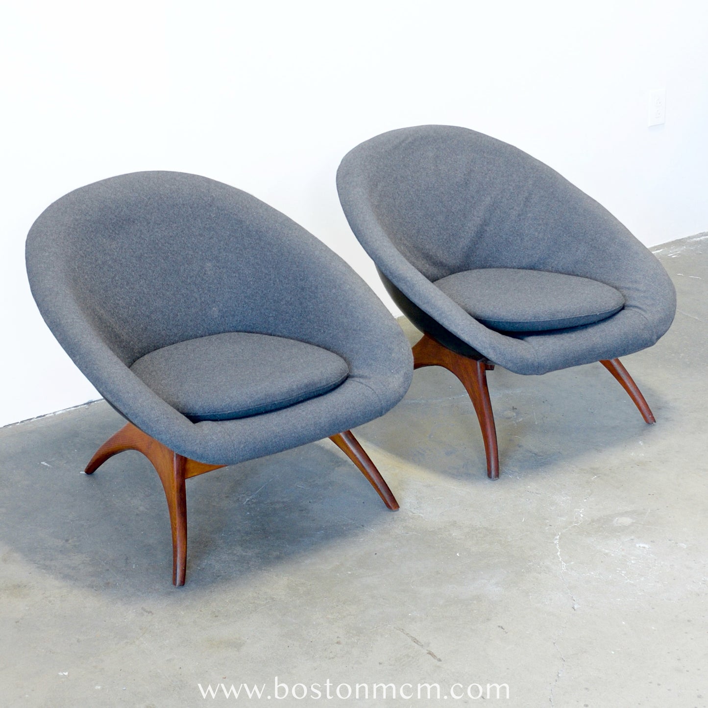 "Angelina" Sofa and Pair of Lounge Chairs by Lurashell - #A1522 - Designed by Walter S. Chereny