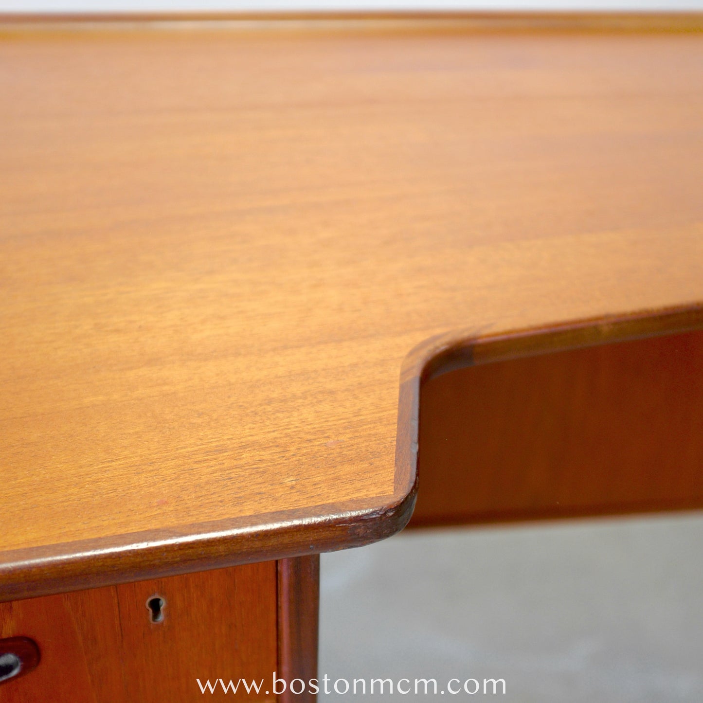 Lelångs Möbelfabrik Swedish Teak Boomerang Desk - #A1518- Designed by Goren Strand