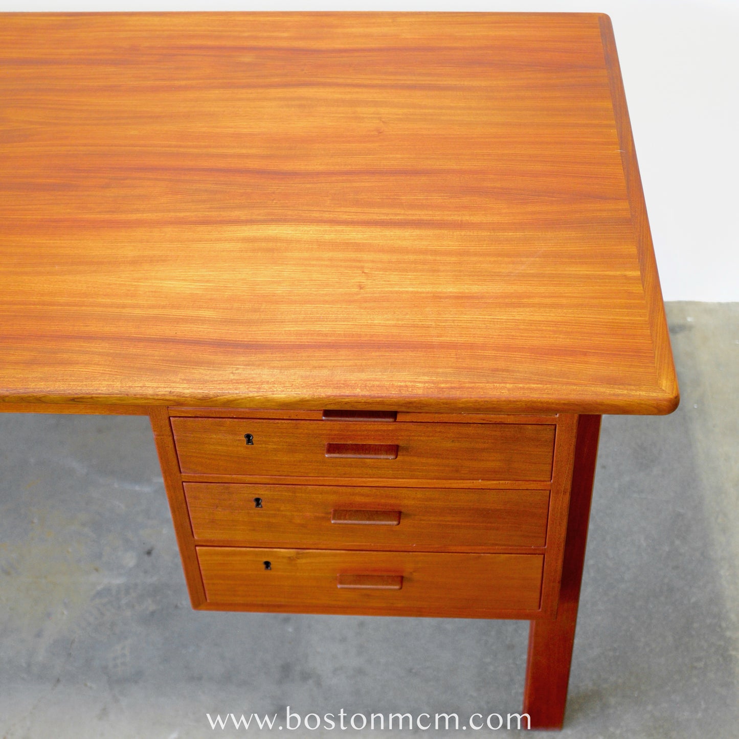 Danish Mahogany Executive Desk - #A1655