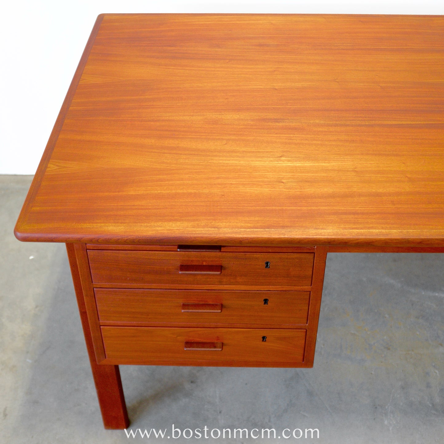 Danish Mahogany Executive Desk - #A1655