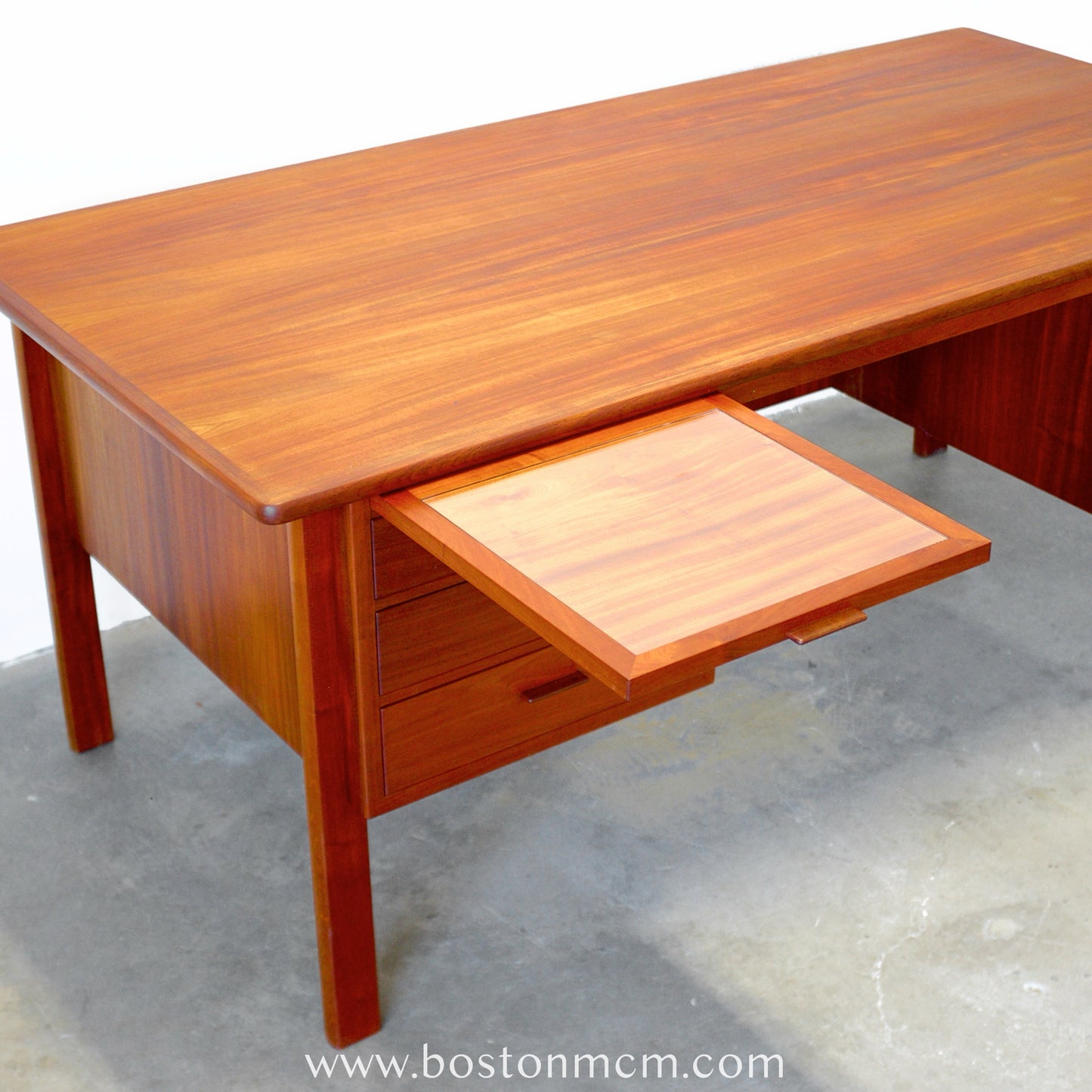 Danish Mahogany Executive Desk - #A1655