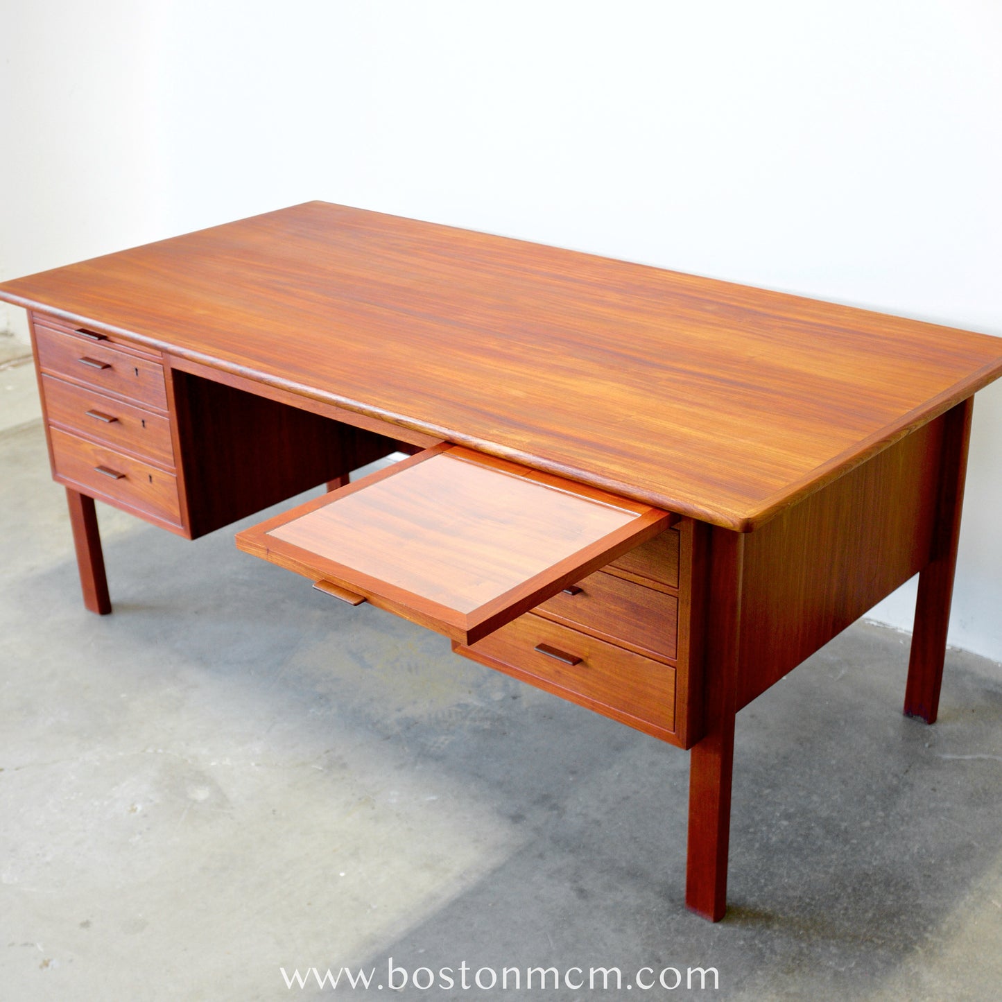 Danish Mahogany Executive Desk - #A1655