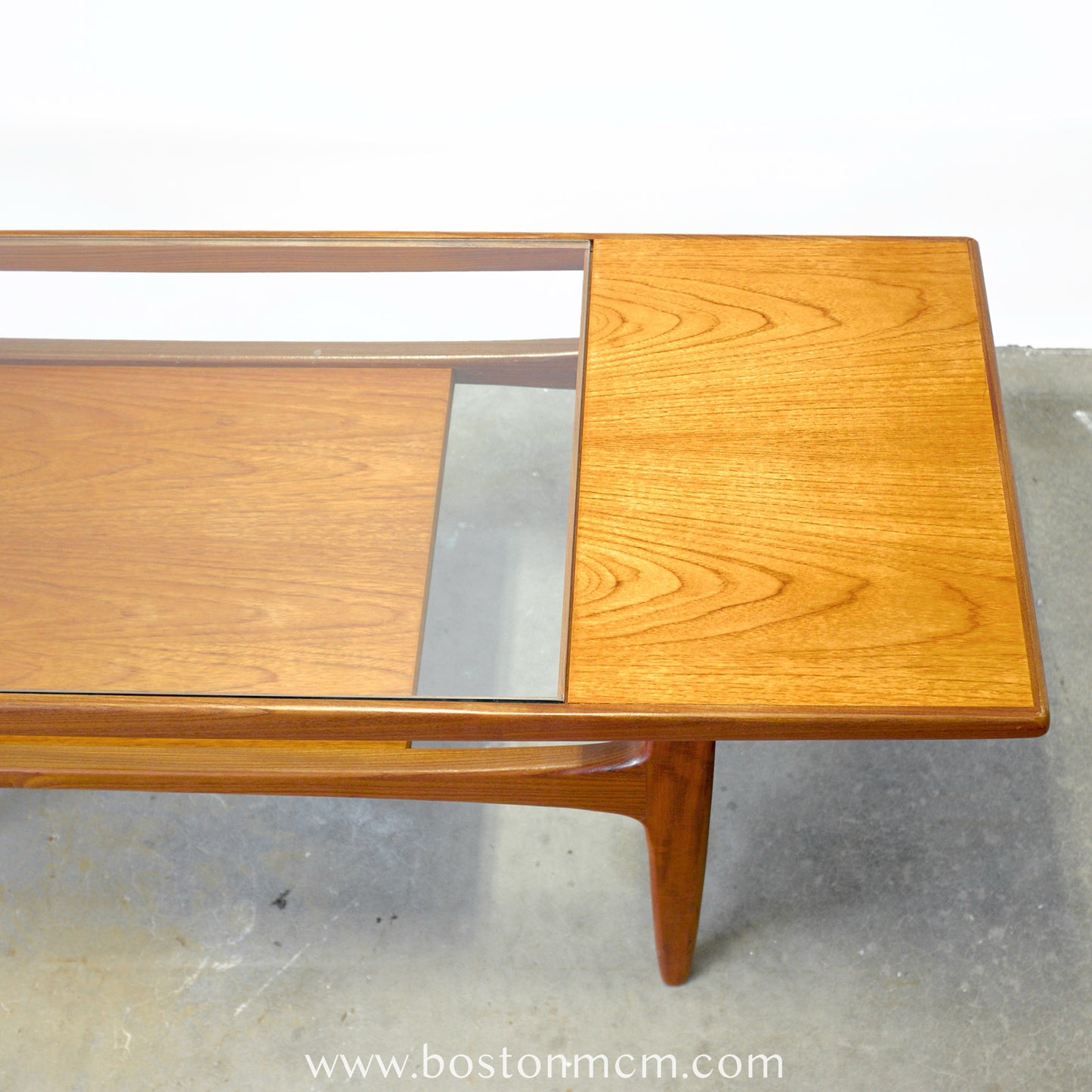 G-Plan "Fresco" Teak Coffee Table with Glass Top - #B53