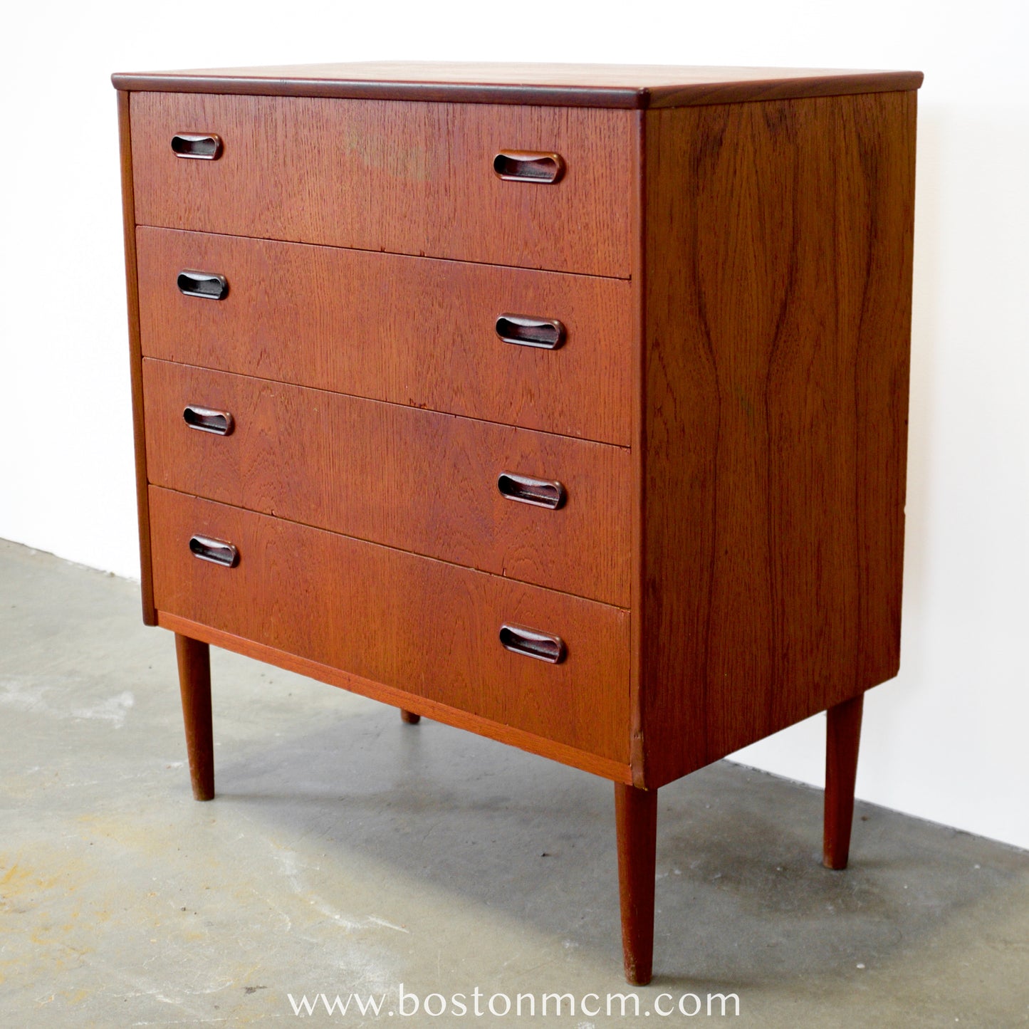 Danish or Swedish Teak Dresser / Chest of 4 Drawers - #A1789