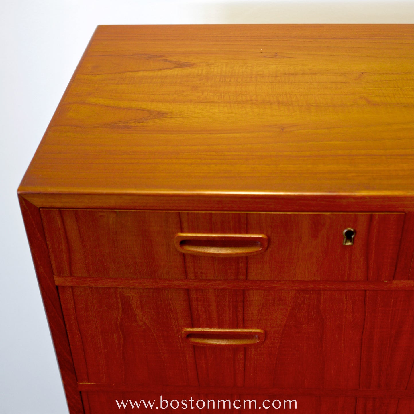 Danish Teak Seven Drawer Dresser - #A1796