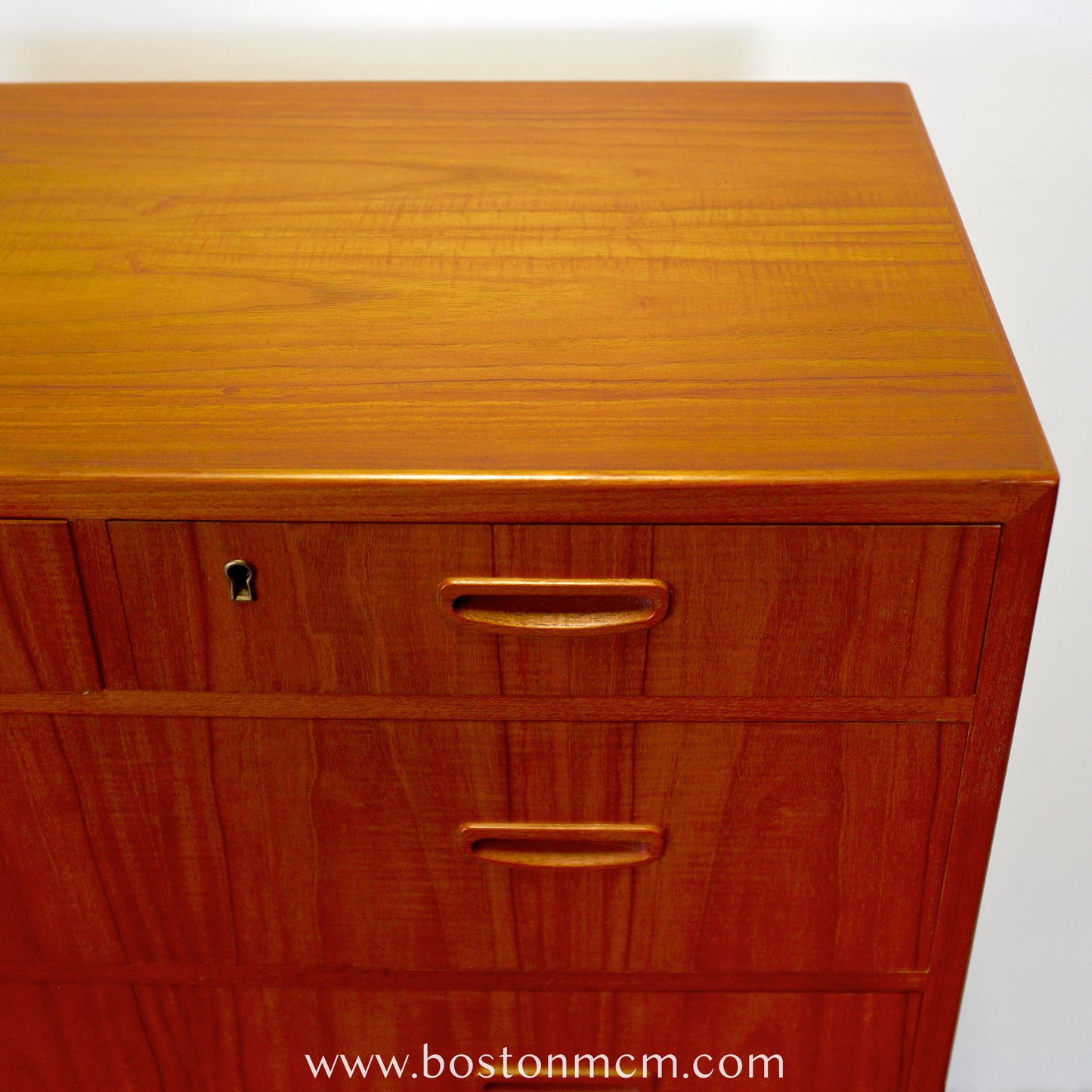 Danish Teak Seven Drawer Dresser - #A1796