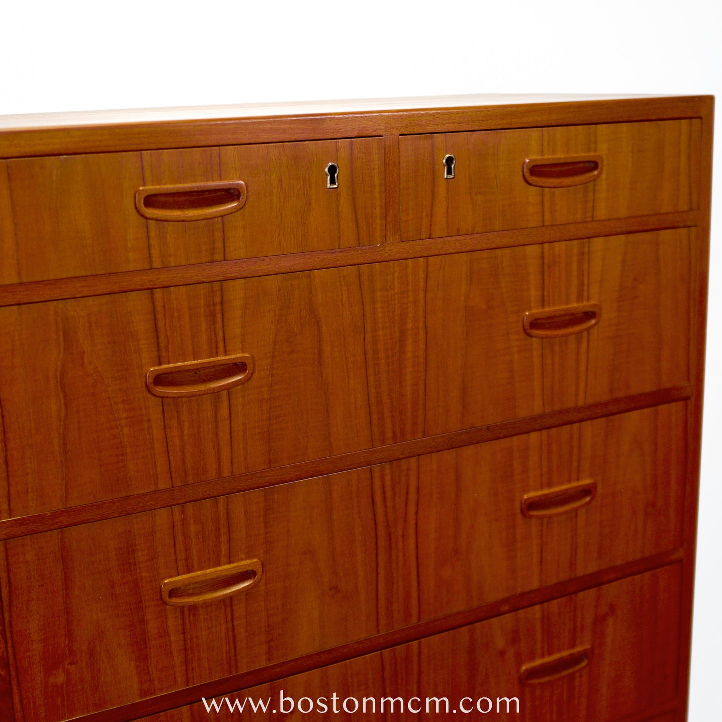 Danish Teak Seven Drawer Dresser - #A1796
