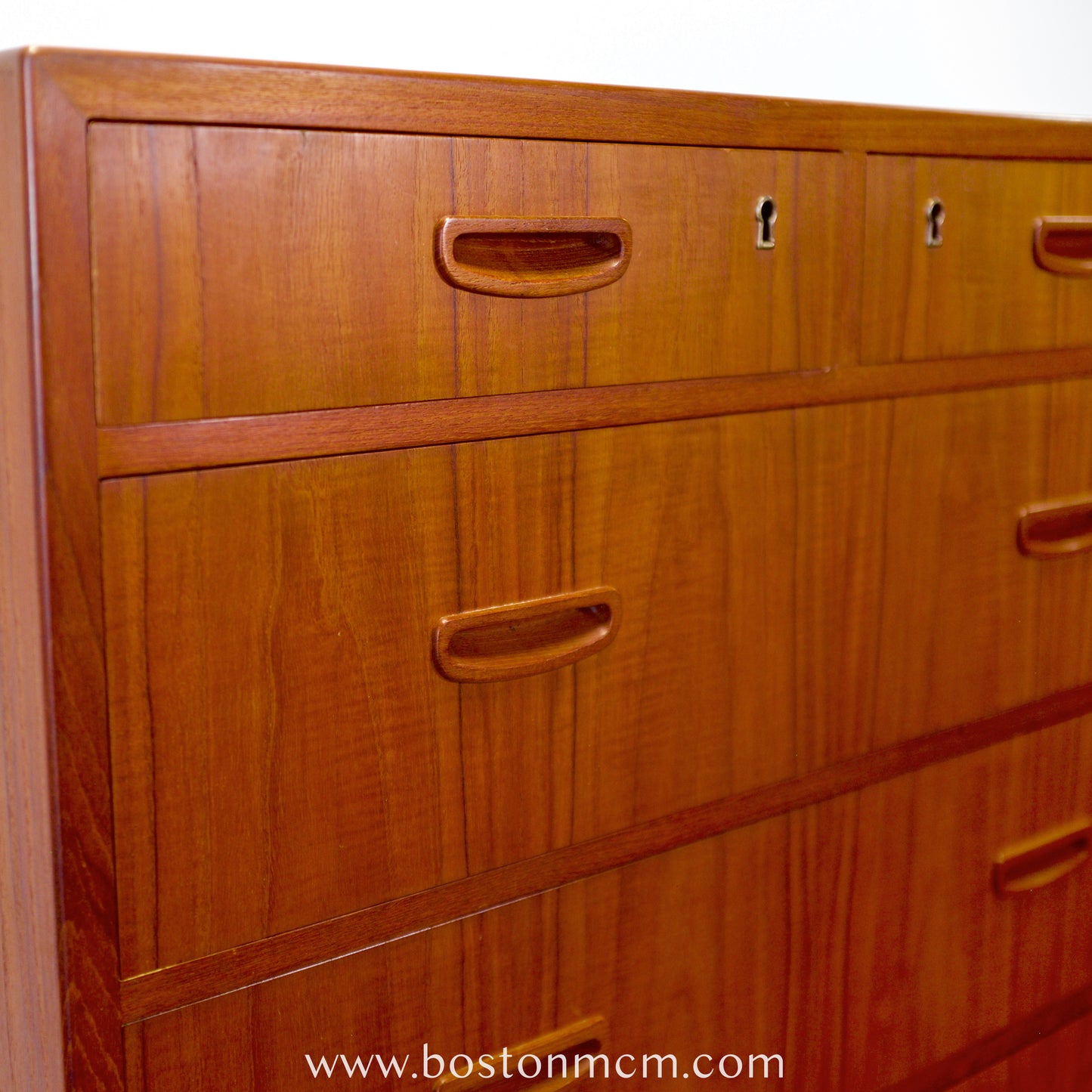 Danish Teak Seven Drawer Dresser - #A1796
