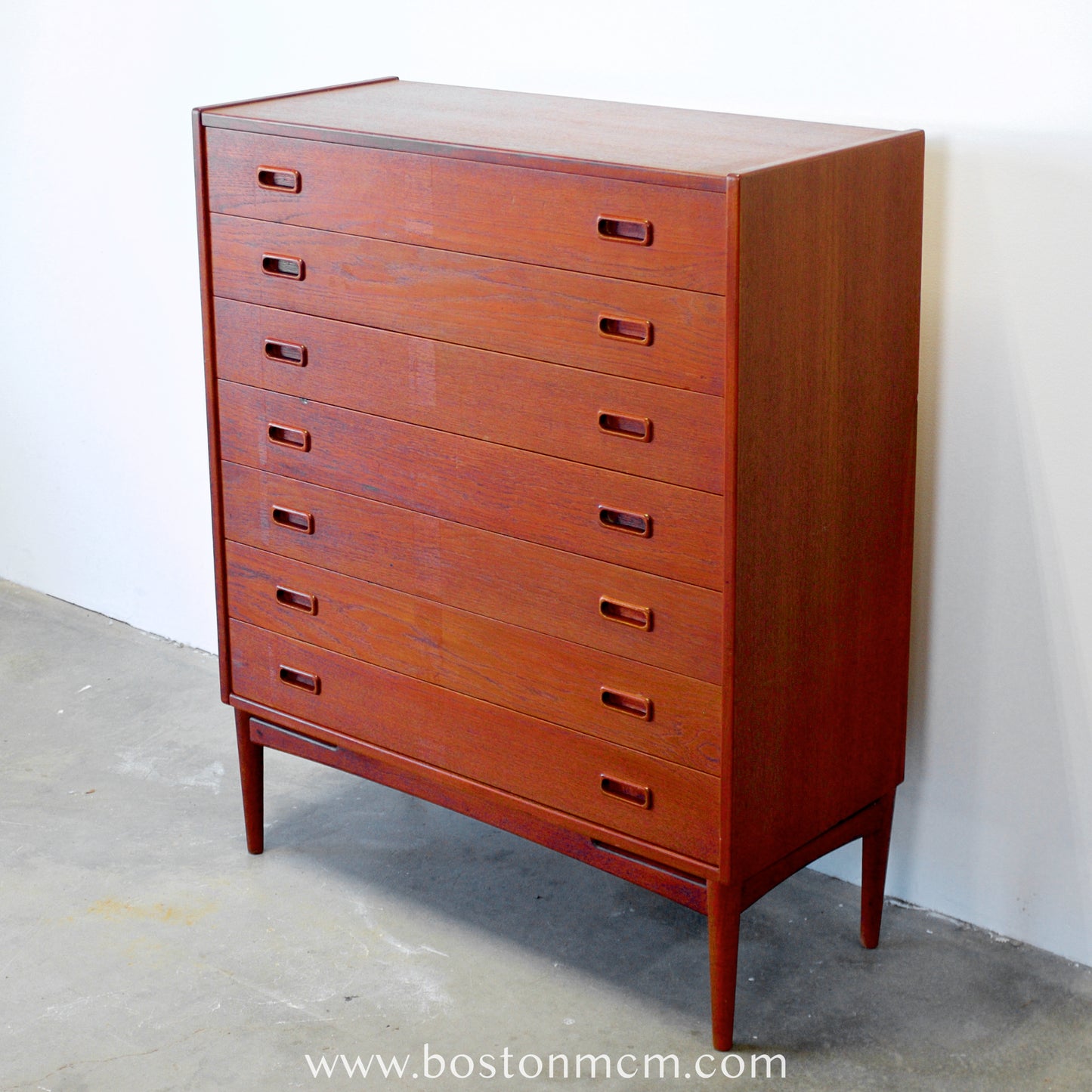 Mogens Kold Danish Teak 7 Drawer Dresser Designed by Arne Hovmand-Olsen - #A1521