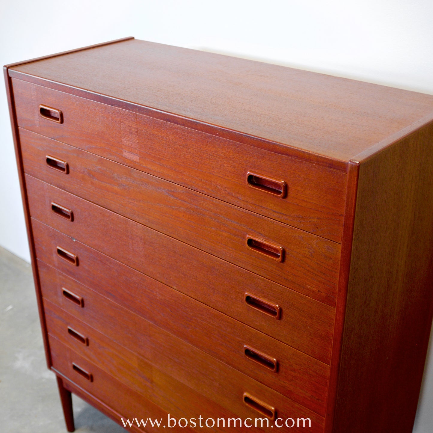 Mogens Kold Danish Teak 7 Drawer Dresser Designed by Arne Hovmand-Olsen - #A1521