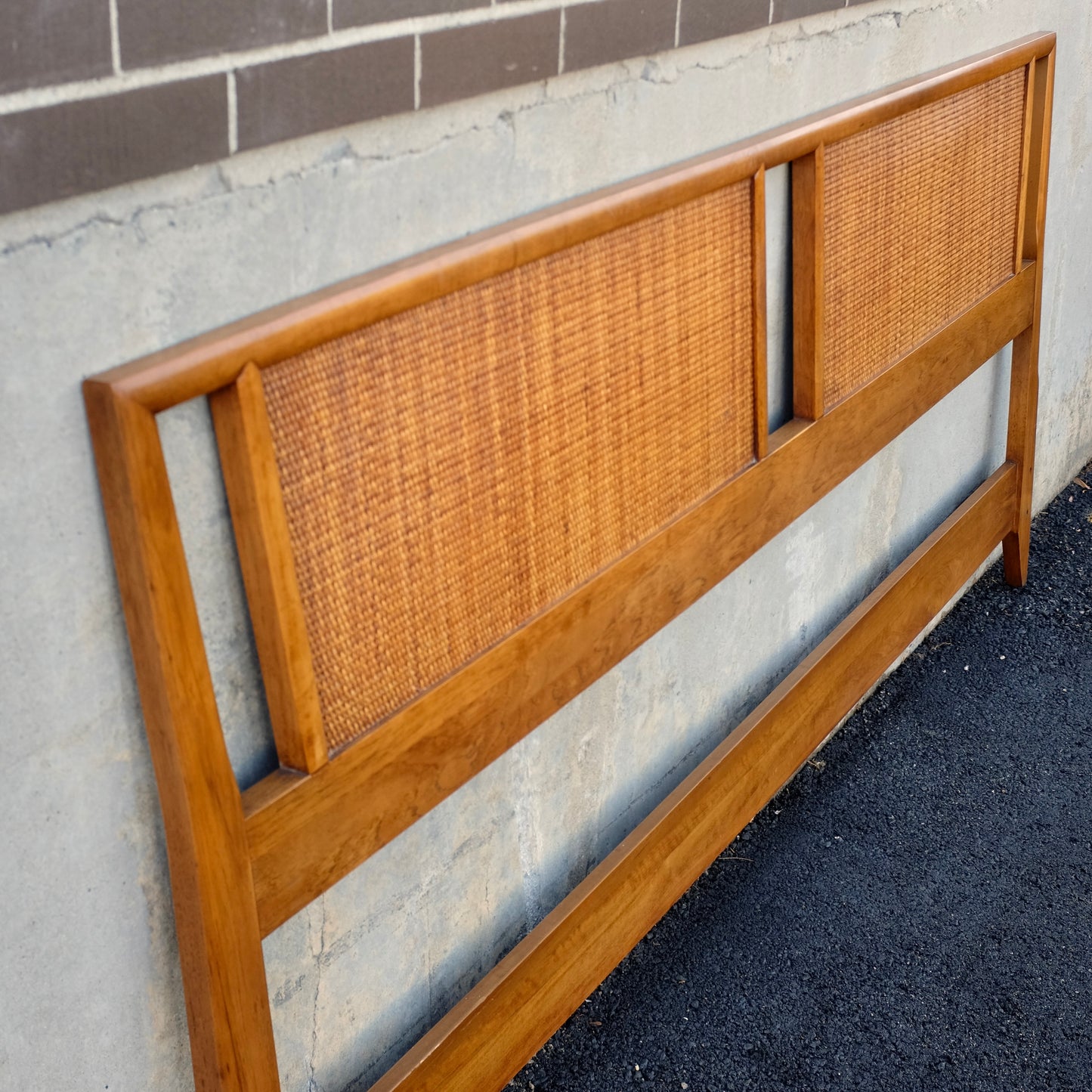 Century Furniture "Carmel" King Size Walnut Headboard