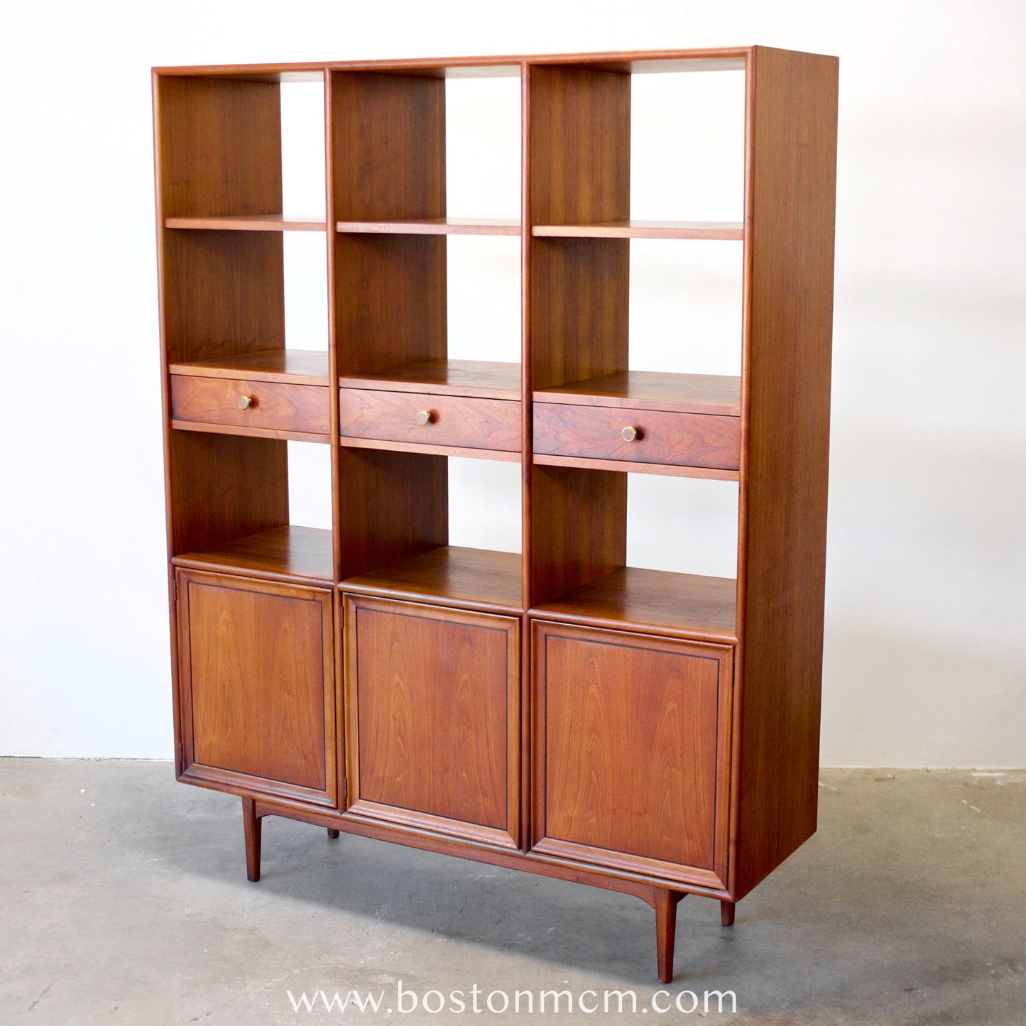 Drexel "Declaration" Walnut Room Divider Designed by Stewart MacDougall & Kipp Stewart - #A1821