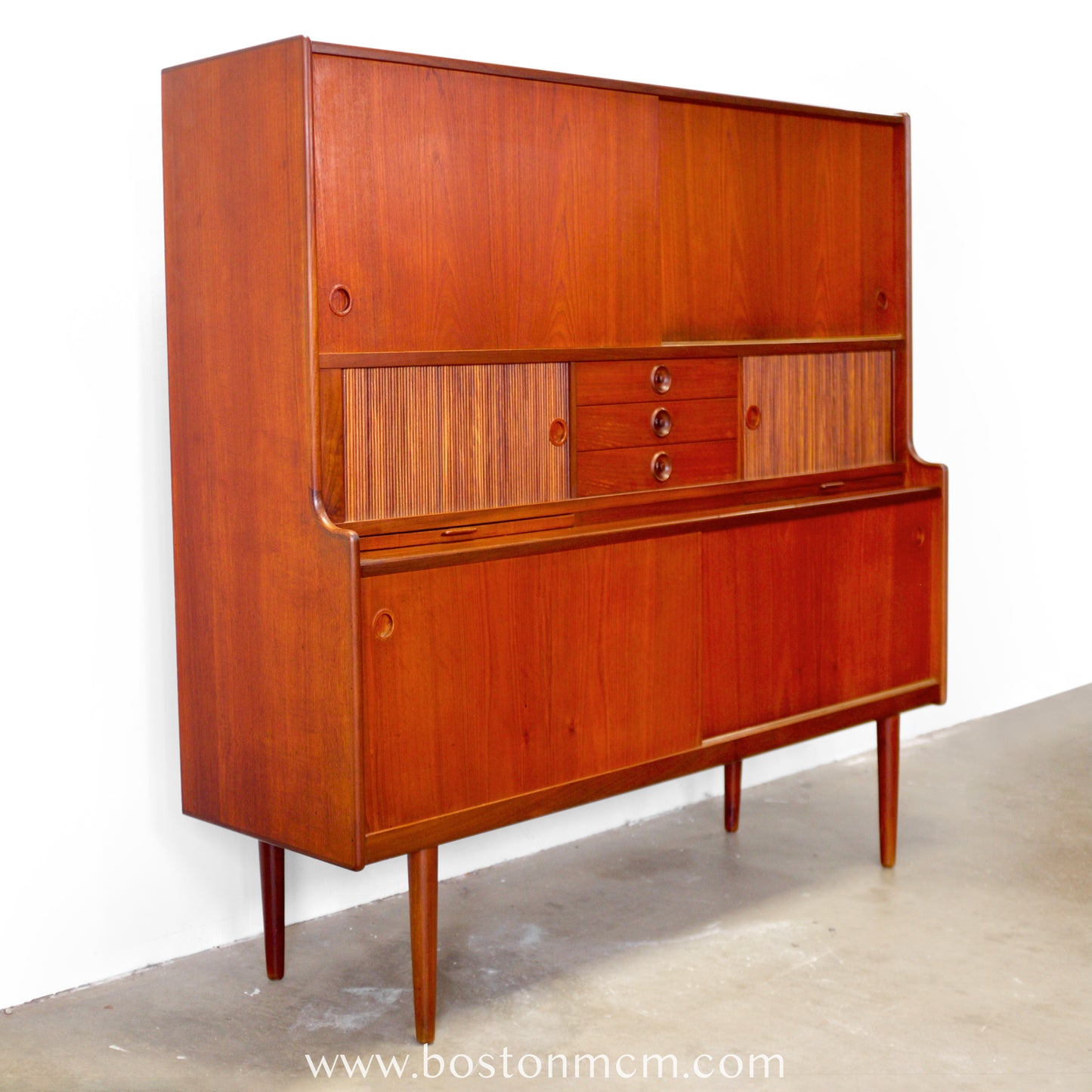 J. Skaaning & Søn Møbelfabrik Teak Highboard Designed by Johannes Andersen - #A1810
