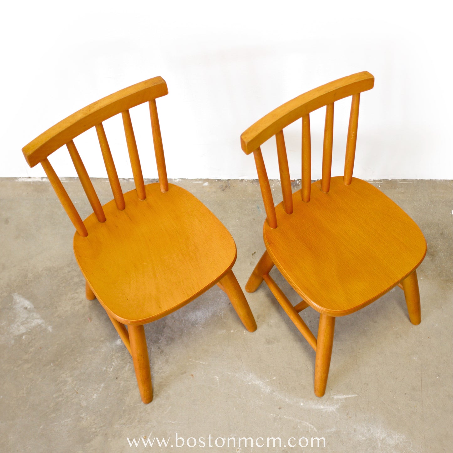 Pair of Child’s Chairs in the Style of FDB Møbler Model J46 Designed by Poul Volther - #A1929