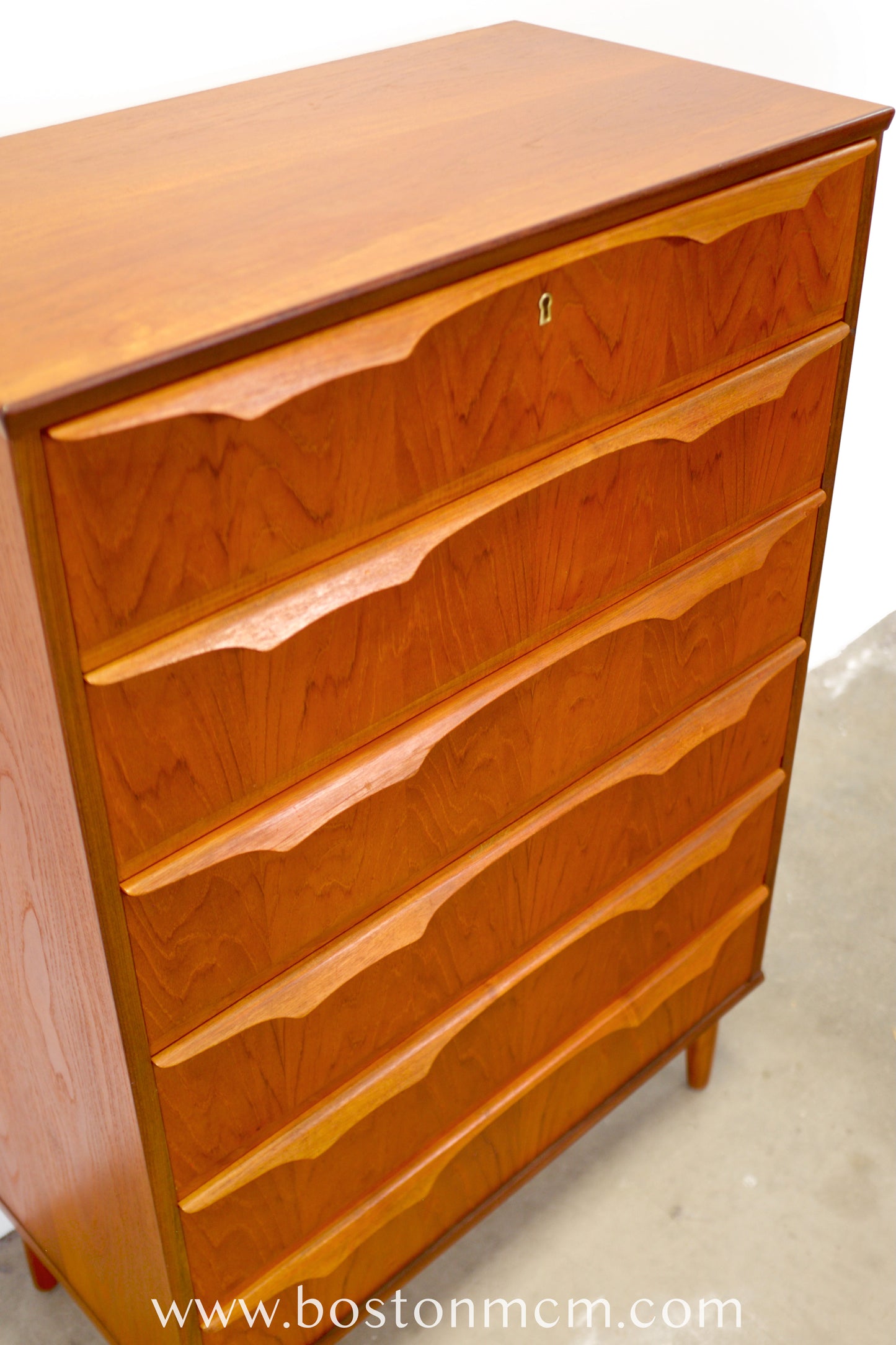 Trekanten–Hestbæk AS 6 Drawer Teak Dresser Designed by Claus Okholm - #A1935