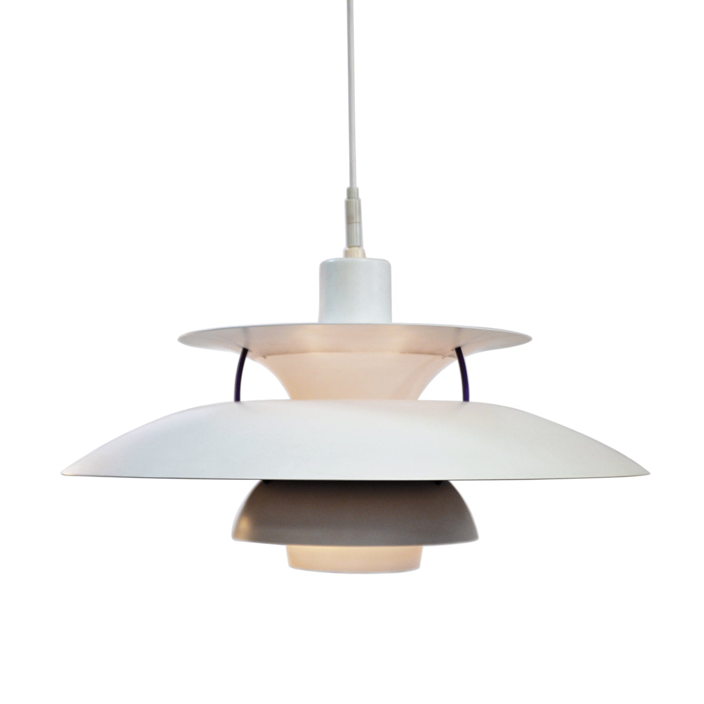 Louis Poulsen PH5 Chandelier in White Designed by Poul Henningsen - #A1690