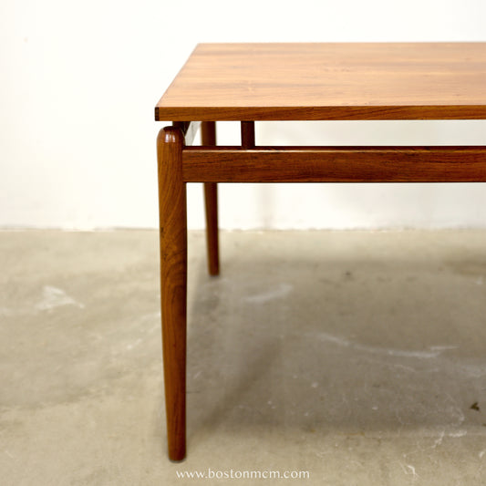 Danish Rosewood Square Coffee Table with Floating Top - #A1638