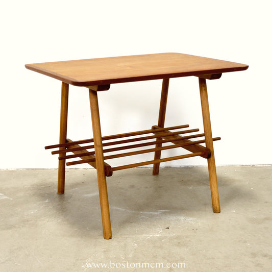 Danish Beech Coffee Table / Side Table - #A1587