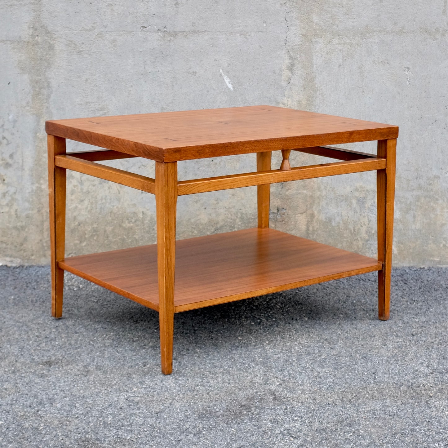 Lane Furniture "Tuxedo" Walnut & Rosewood Side / End Table