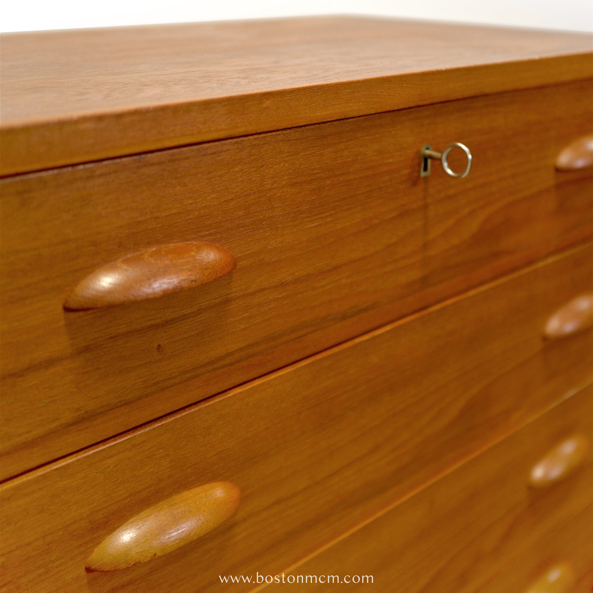 Danish Teak 6 Drawer Dresser - #A2231