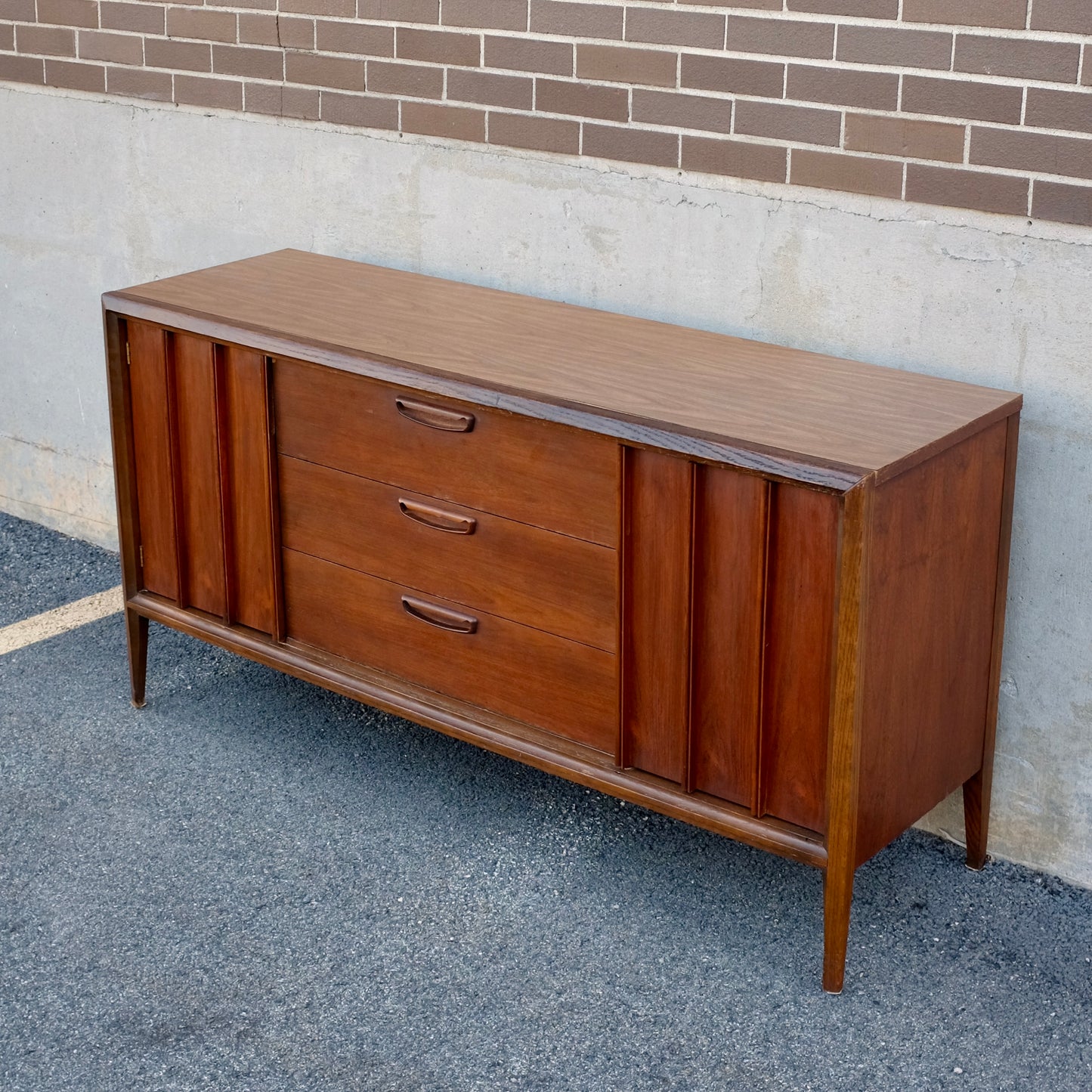 Keller Furniture "Dimension V" Walnut Credenza