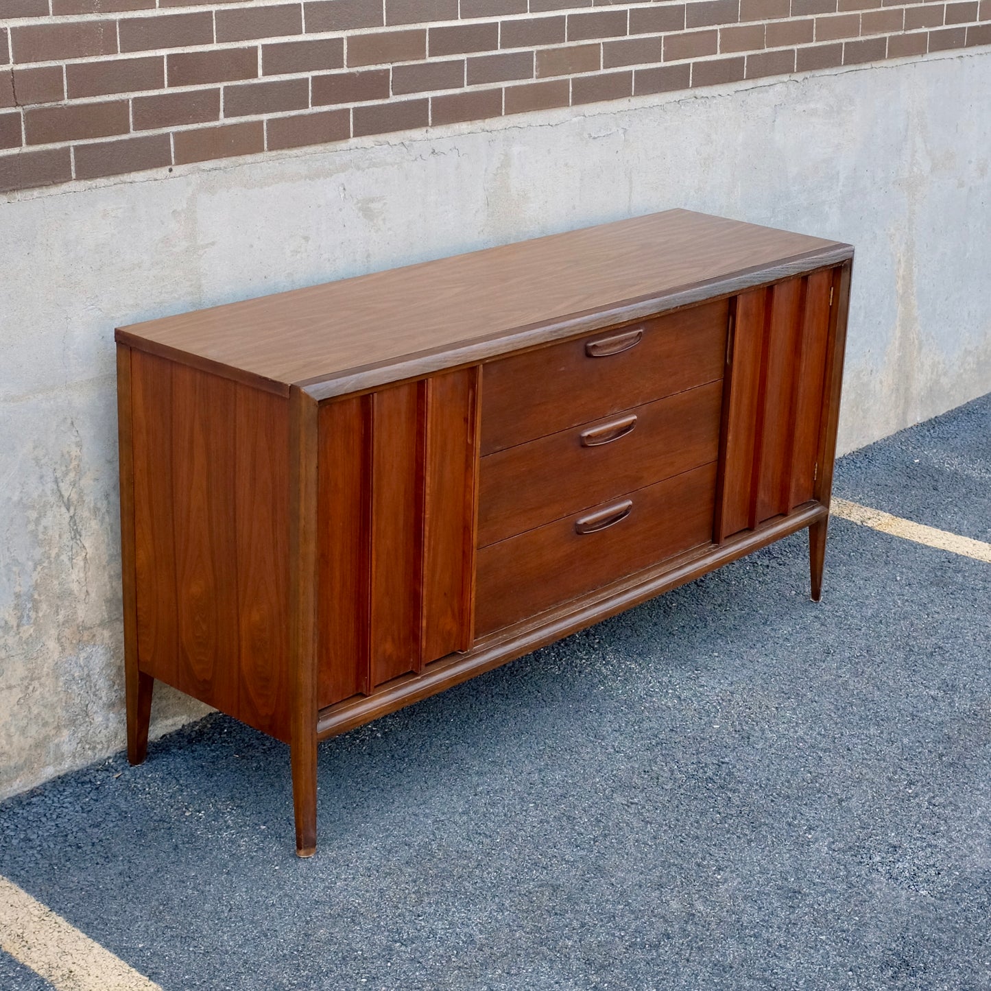 Keller Furniture "Dimension V" Walnut Credenza