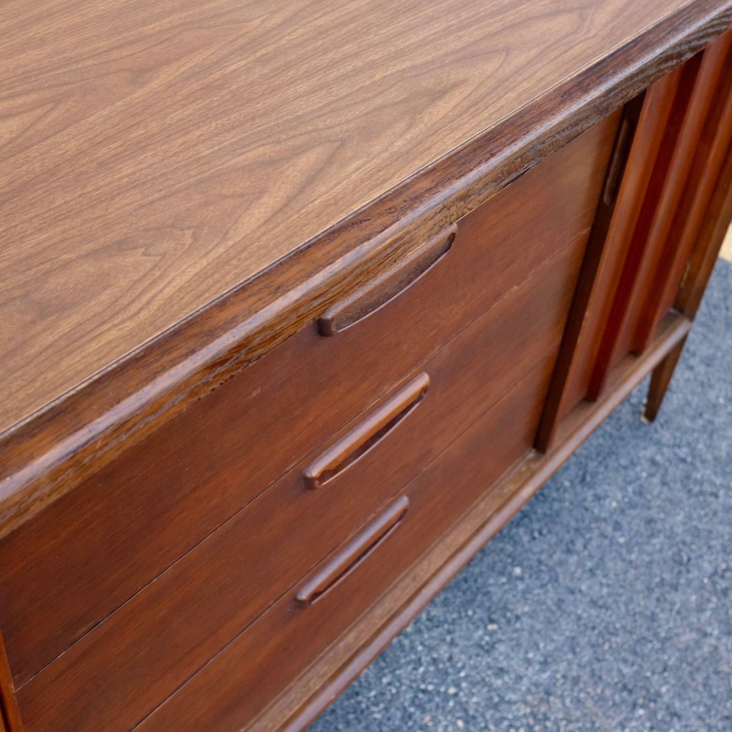 Keller Furniture "Dimension V" Walnut Credenza