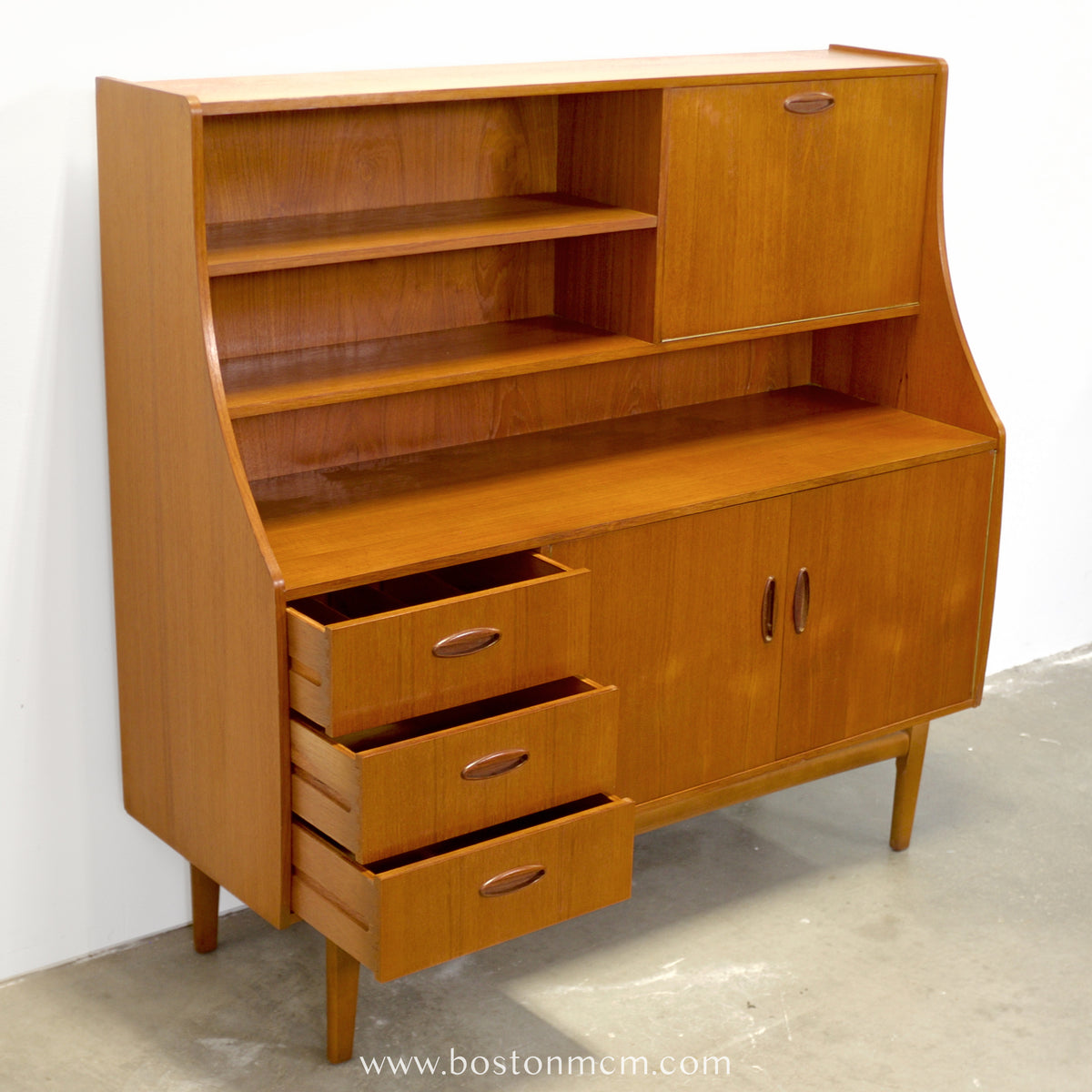 British Teak Highboard in the Style of G-Plan - #A2301