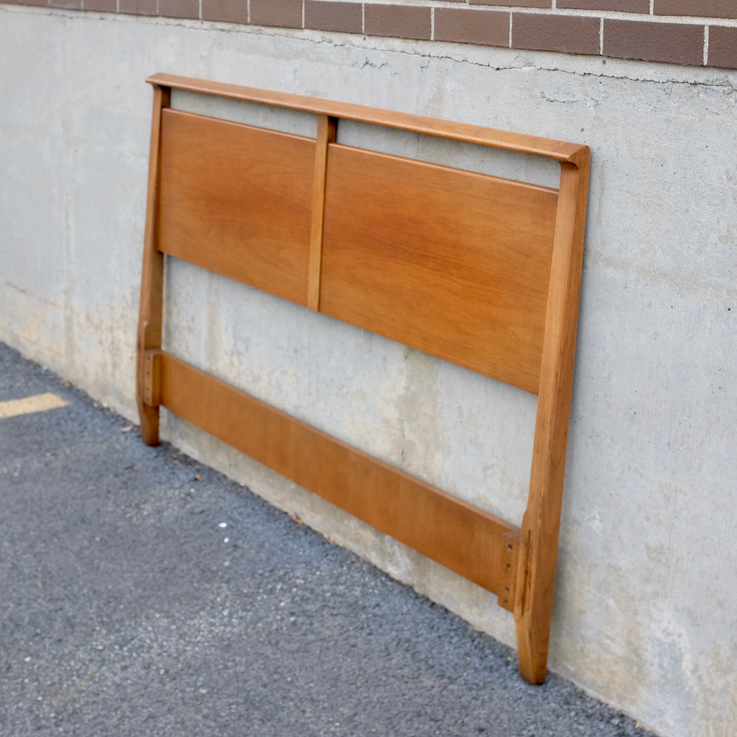 Drexel Furniture "Profile" Full Size Walnut Headboard