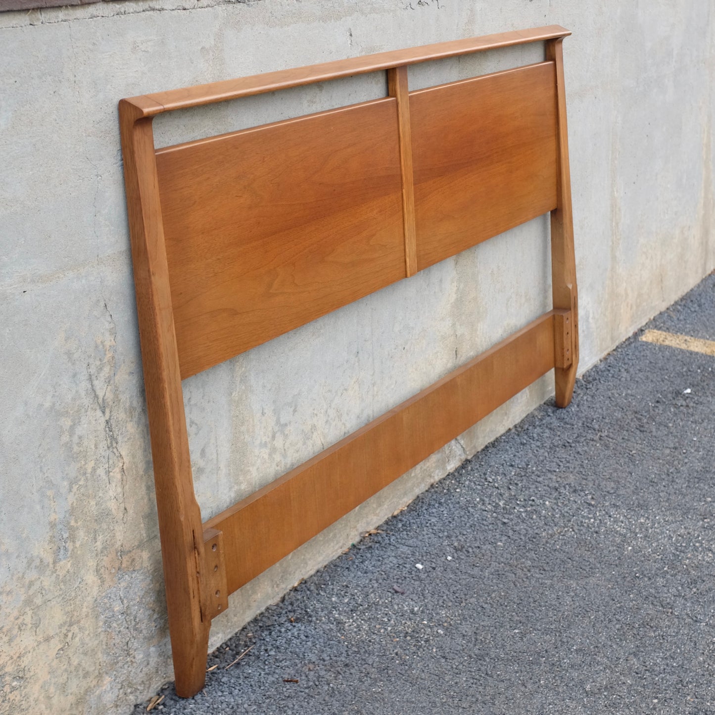 Drexel Furniture "Profile" Full Size Walnut Headboard